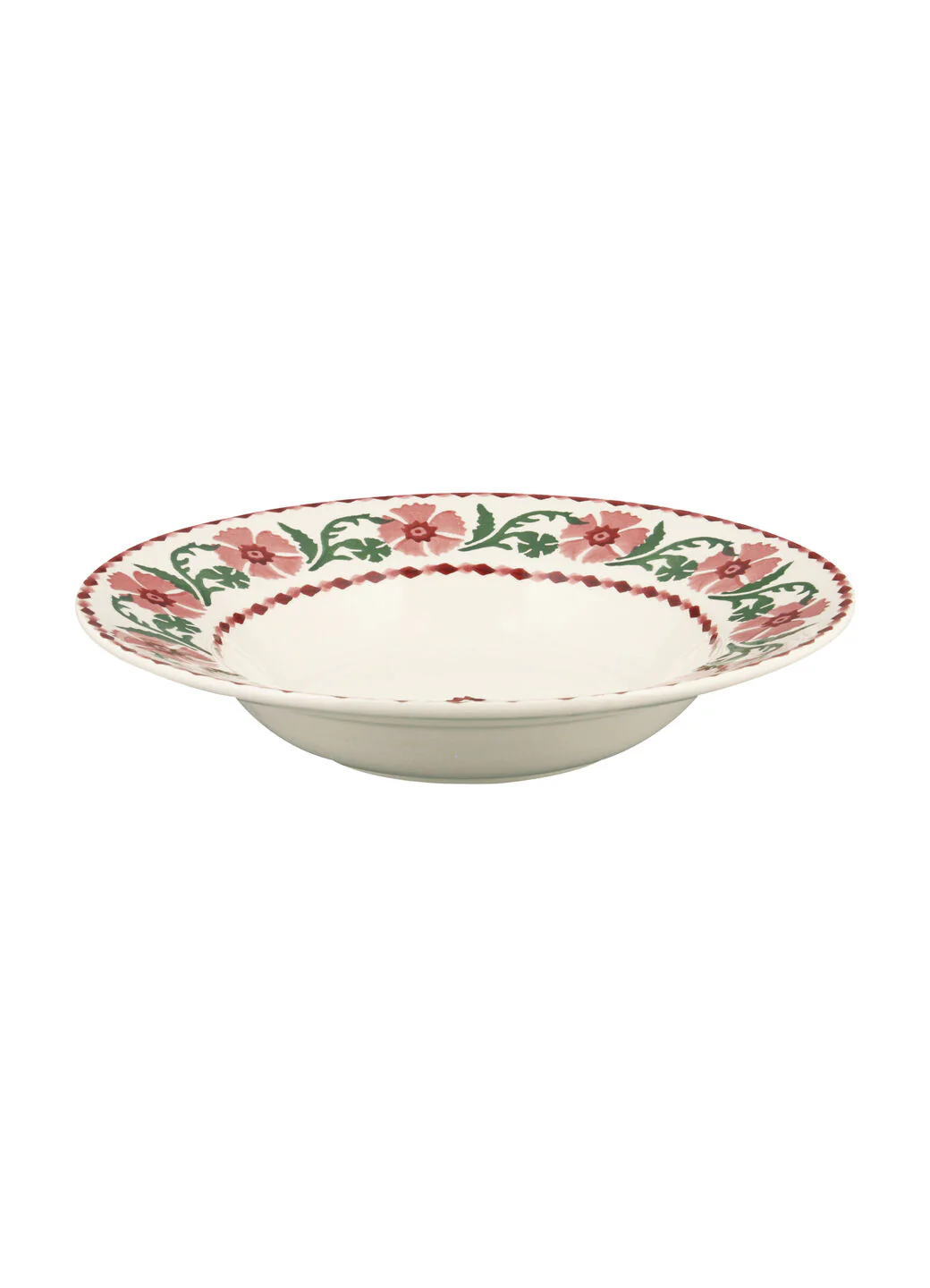 Pink Carnation Soup Plate