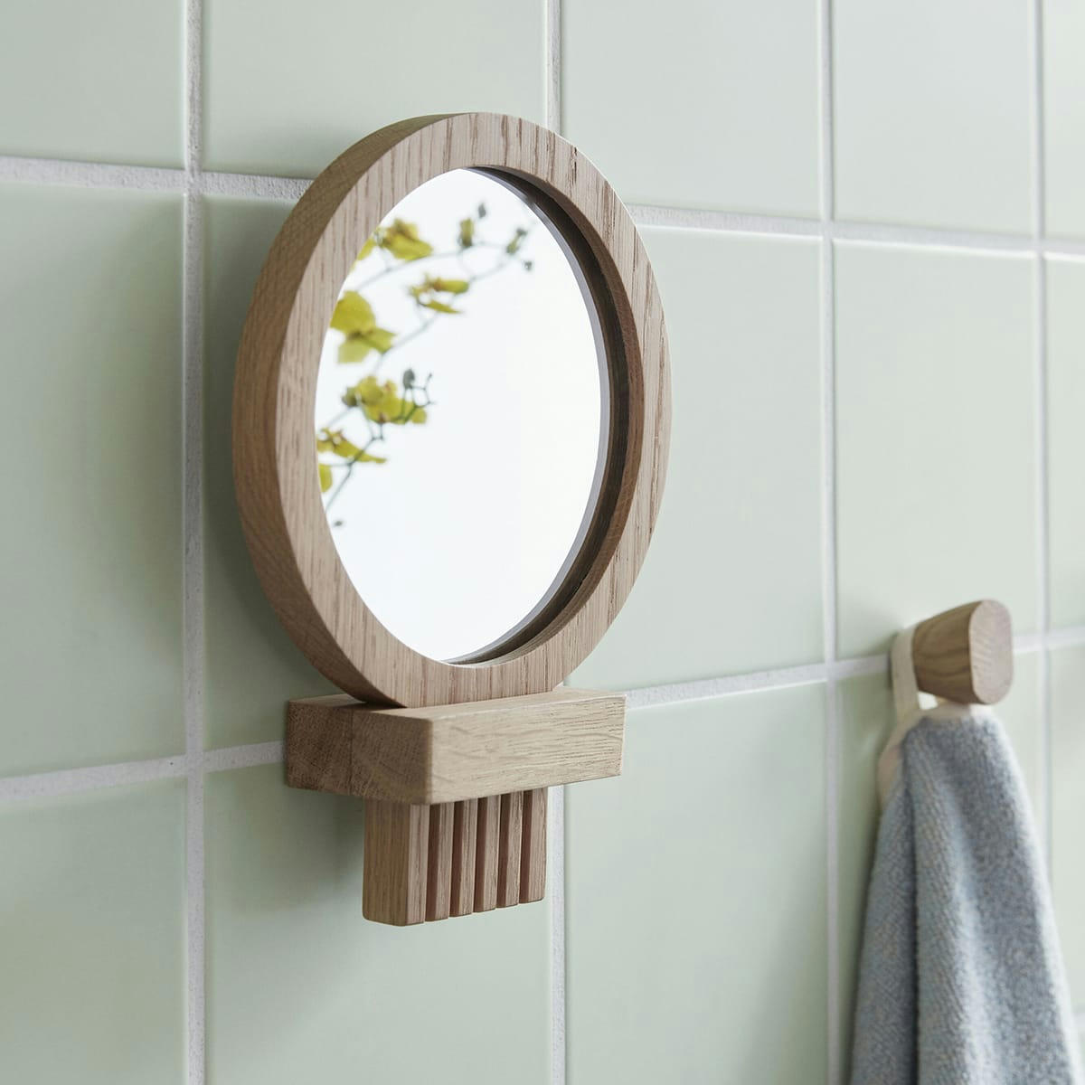 COMB - Miroir mural en bois L21