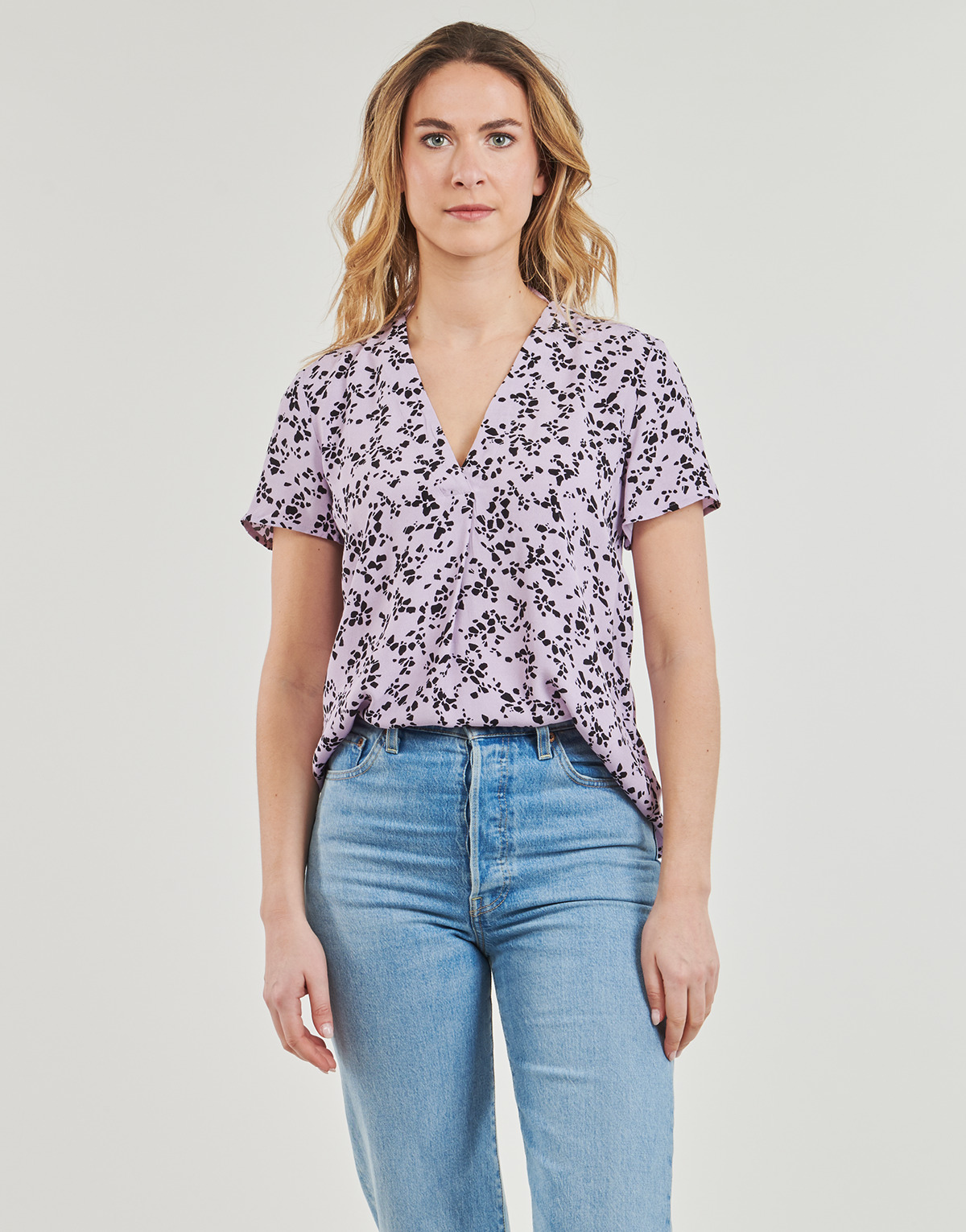 Esprit - SKI V NECK BLOU - Violet