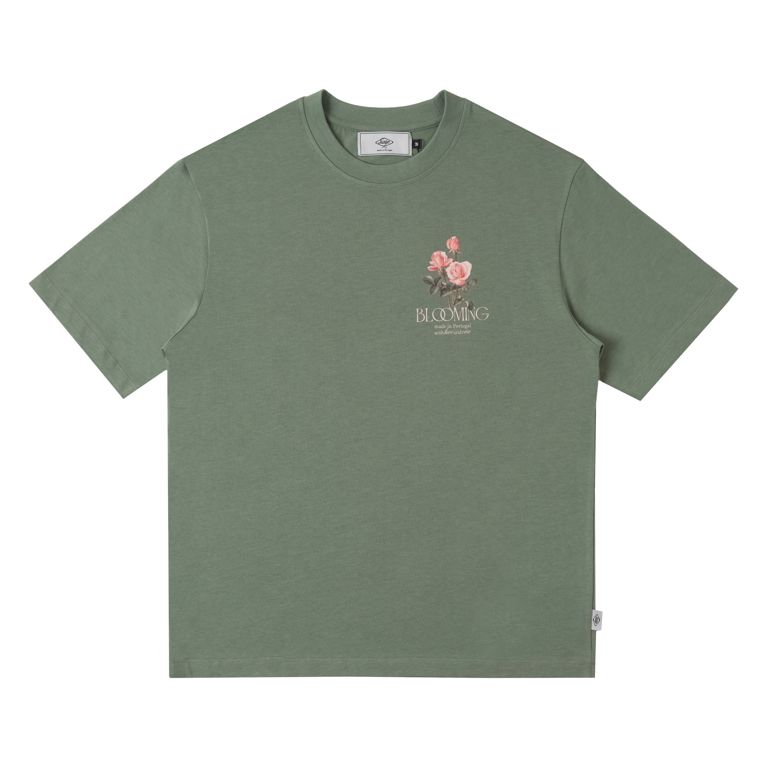 Sanjo Blooming T-shirt // Kaki