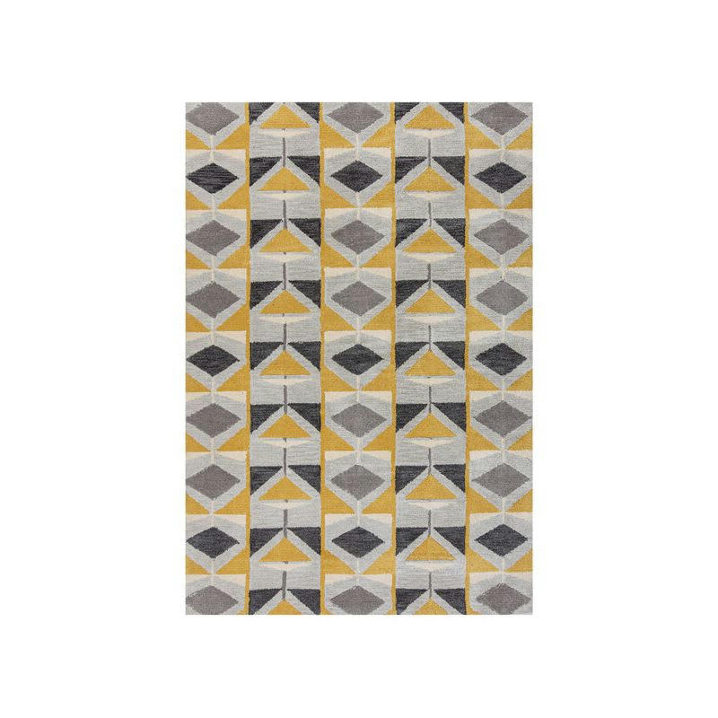 KODIAC - Tapis de chambre en polyester ocre 160 x 230