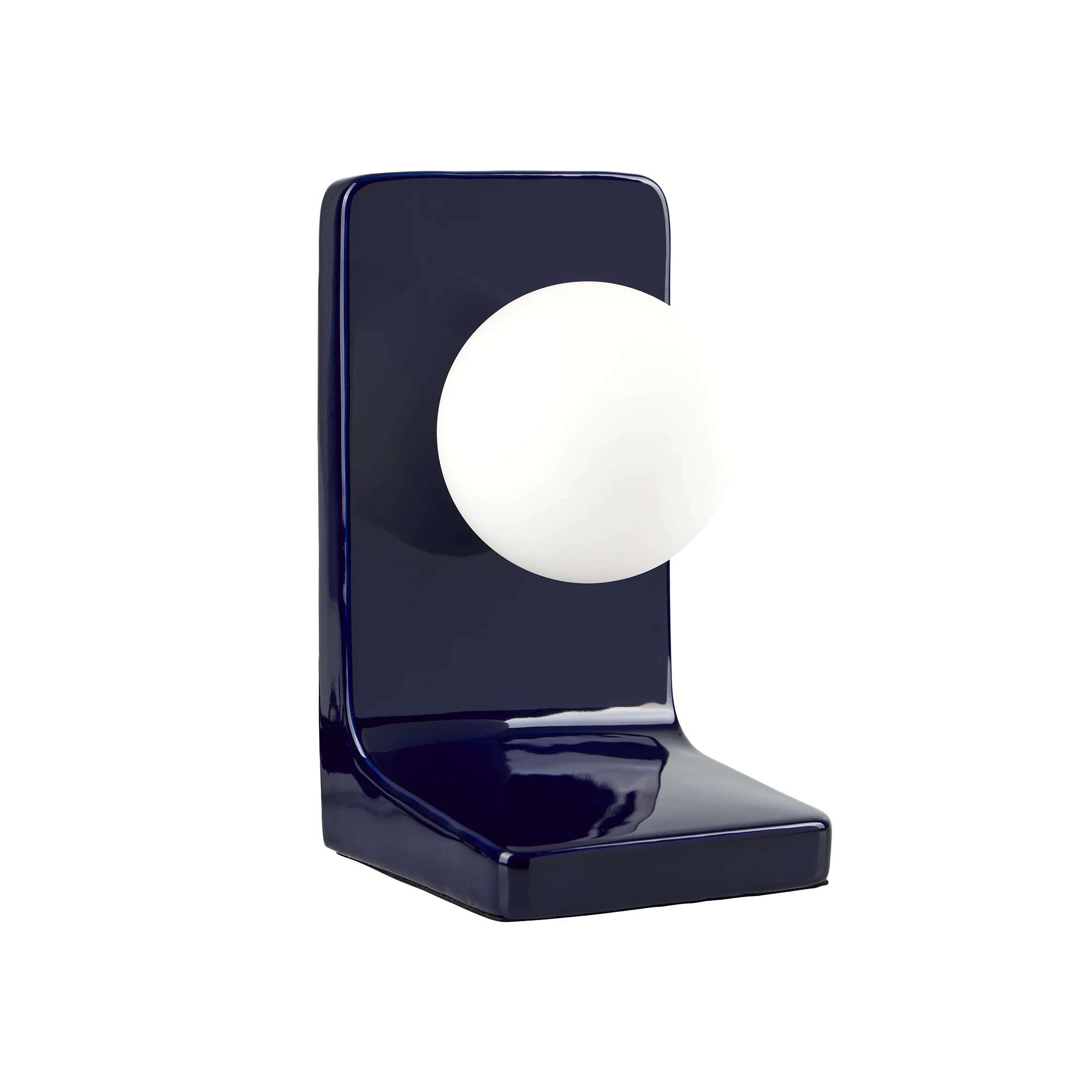 Ostaria Lampe à poser WALTER coloris bleu nuit 23 x 13 cm