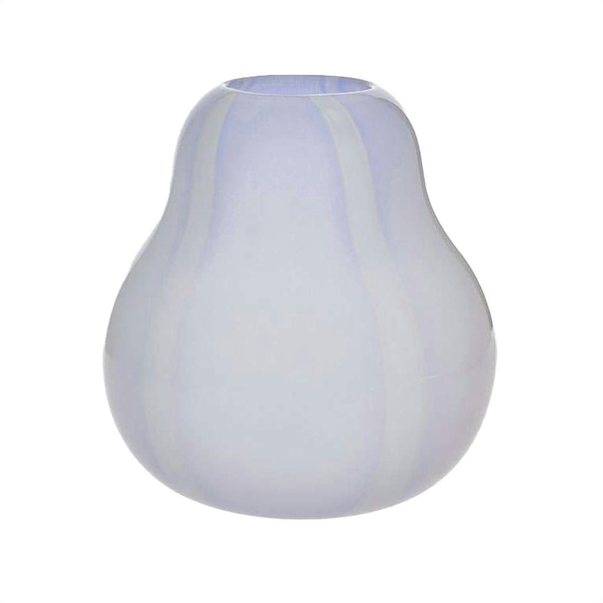 KOJO - Vase bleu en verre Ø19,5xH20cm