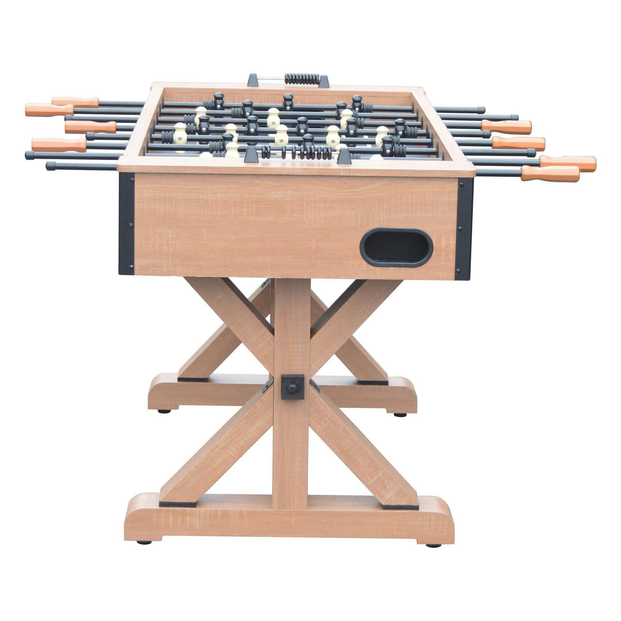 Hathaway Daulton Foosball Soccer Game Table, Oak Finish, 55-in