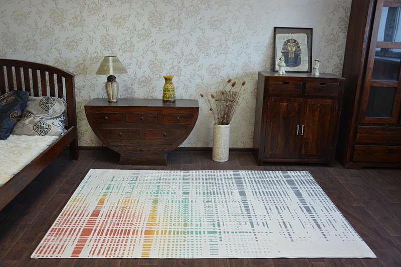 Dywan SCANDI 18216/063 - PASKI KRATKA 120x170 cm