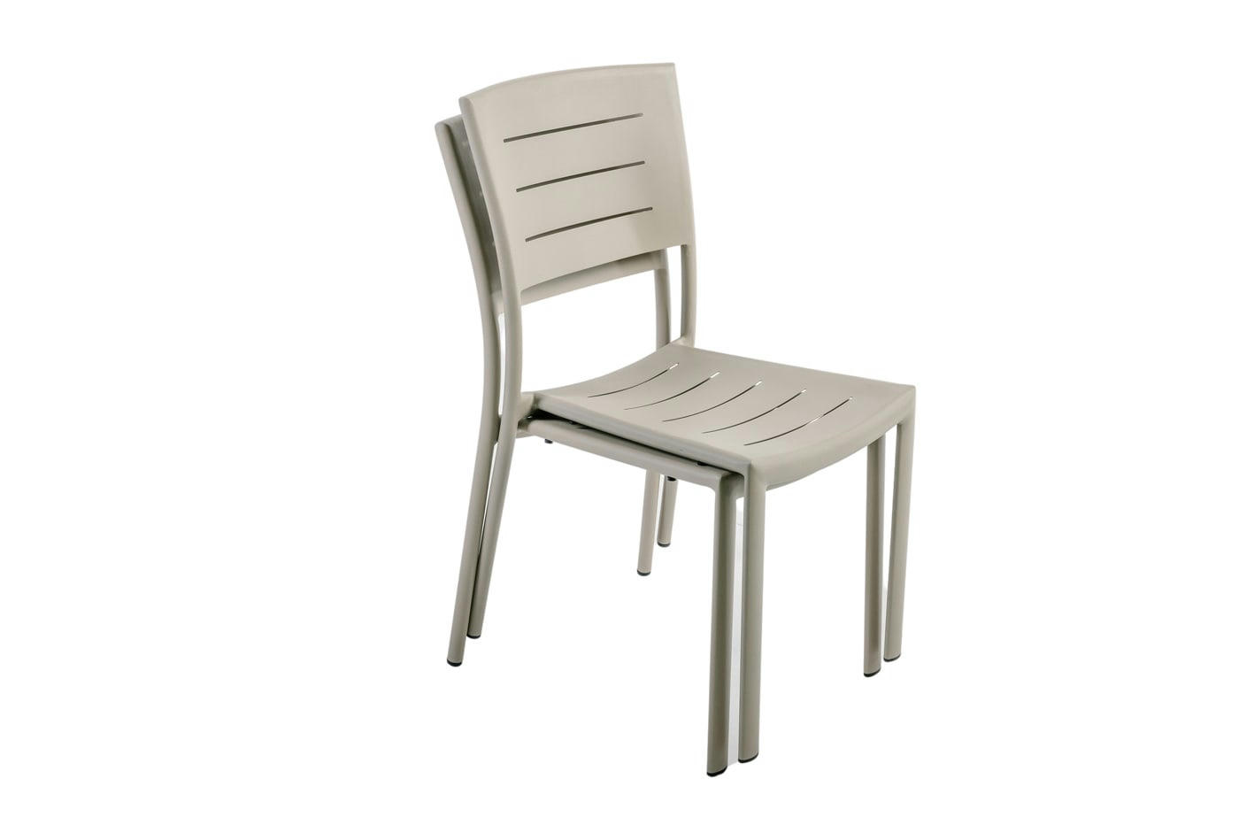 INARI - Lot de 4 chaises de jardin  en aluminium coloris sable