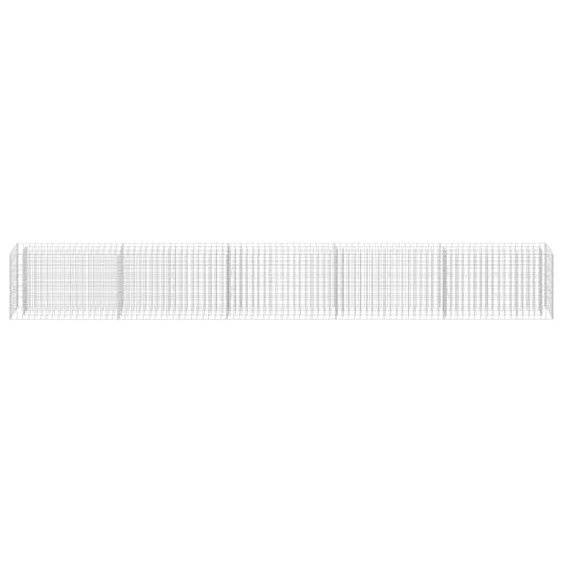 NNEVL Gabion Raised Bed Galvanised Steel 450x30x60 cm