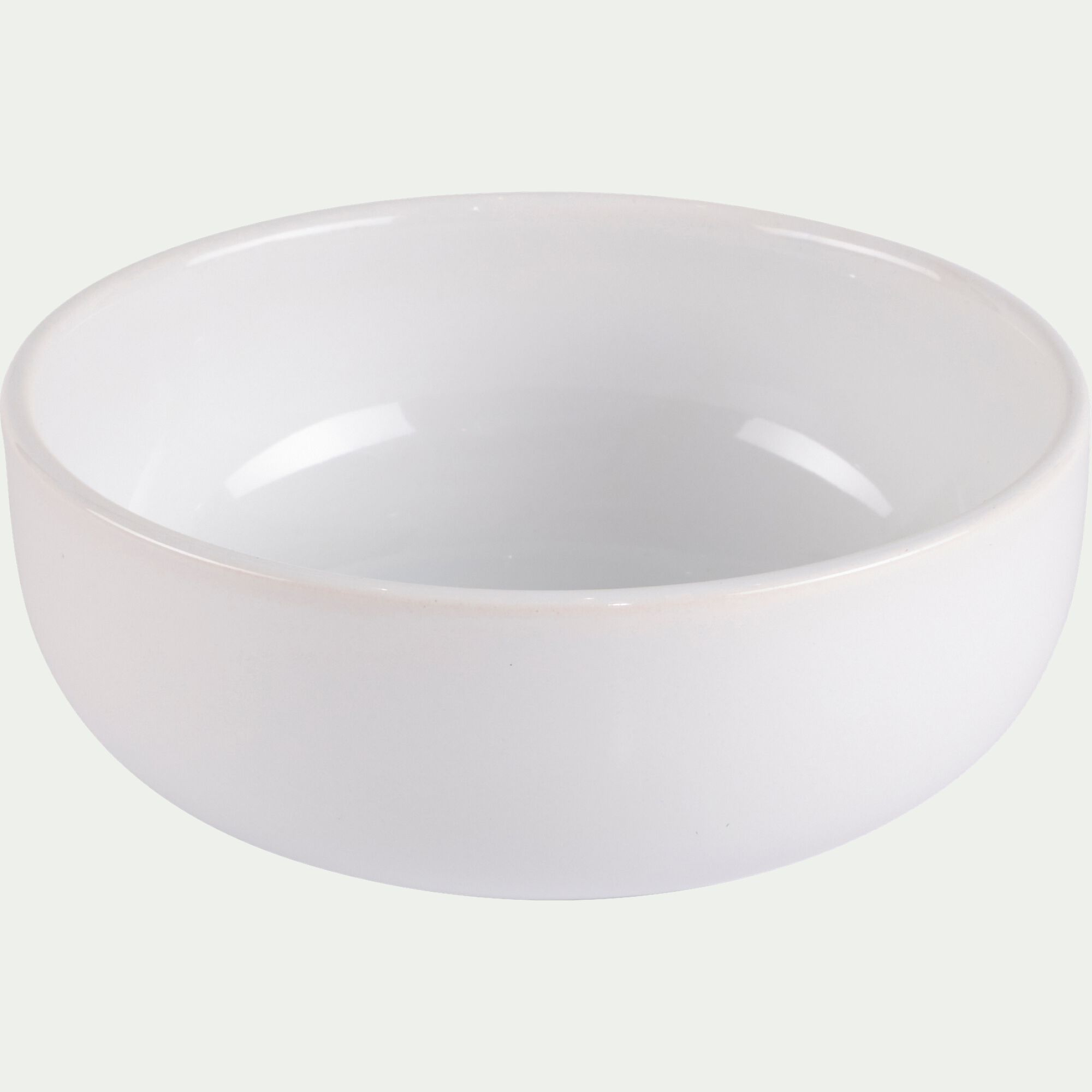 SELMA - Assiette creuse en faïence D15cm - blanc ventoux