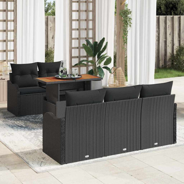 Zestaw Mebli Ogrodowych Wypoczynkowy Sofy Stolik Rattan Na Patio Na Taras