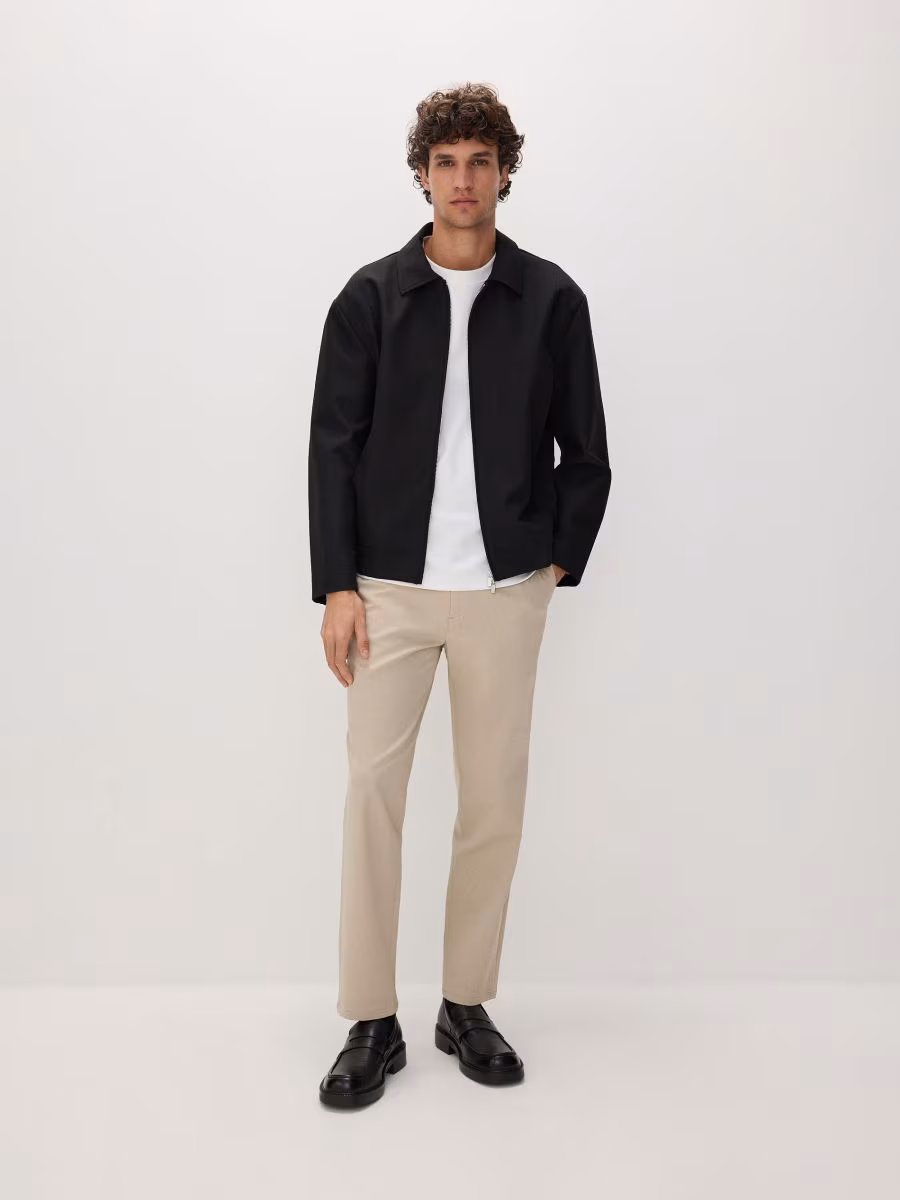 Bomber Jacket With Collar