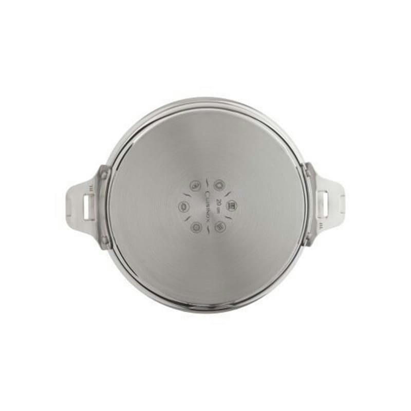 ASANA - Sauteuse 28cm inox revêtement anti-adhérent et couvercle universel en