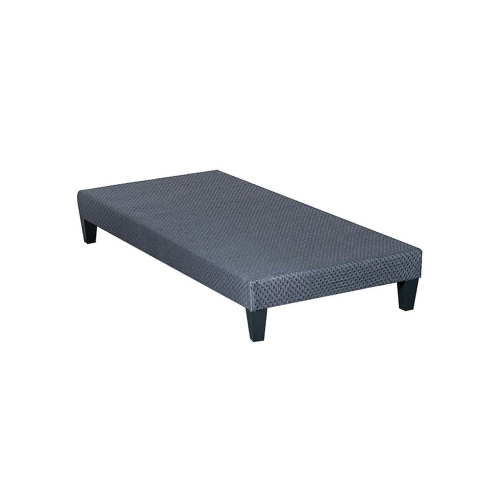 TAPISSIER KIT - Sommier tapissier en kit coutil gris ciment 90x190