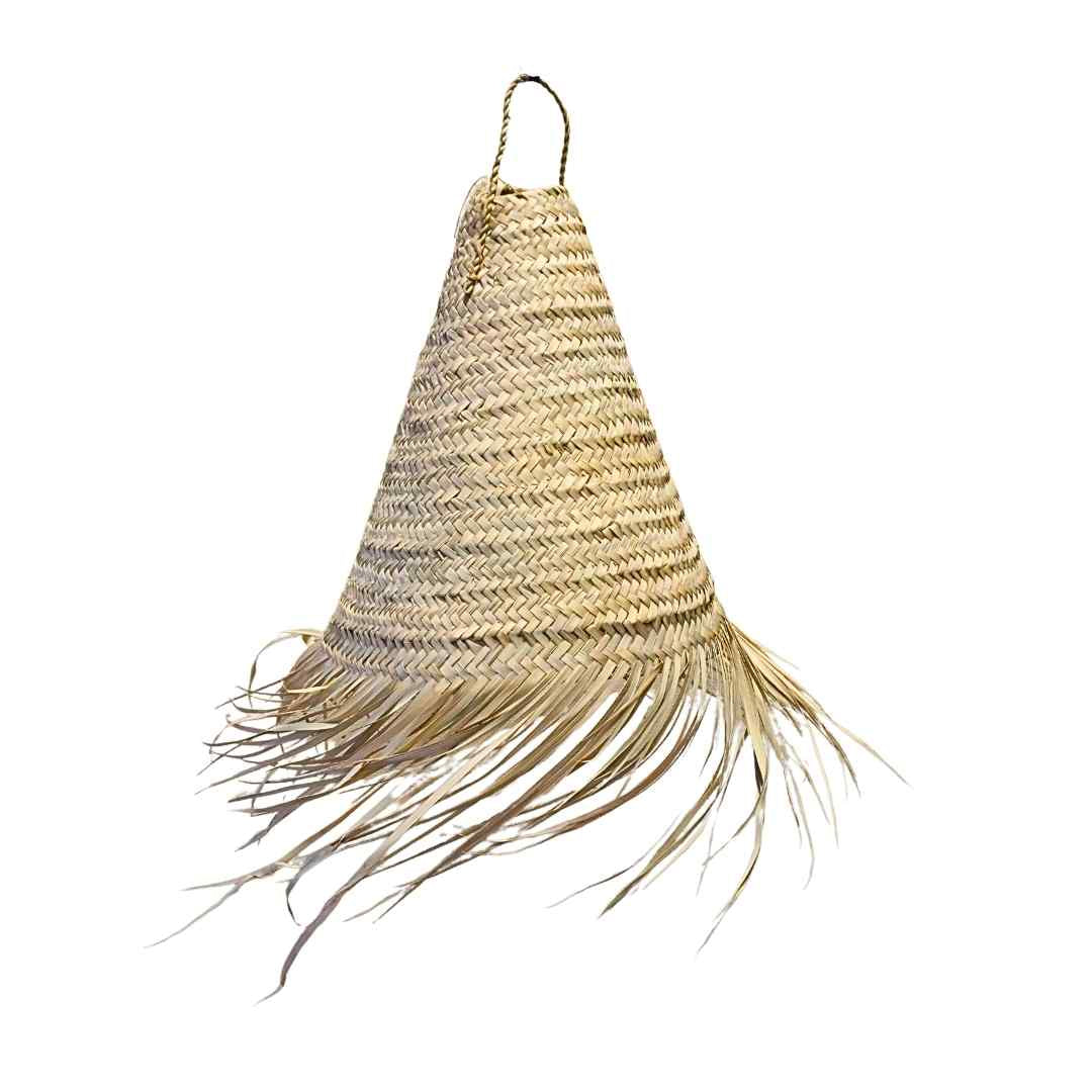 NOA MAY Hanglamp Lina - naturel - palmblad - Ø 40 x h 40 cm