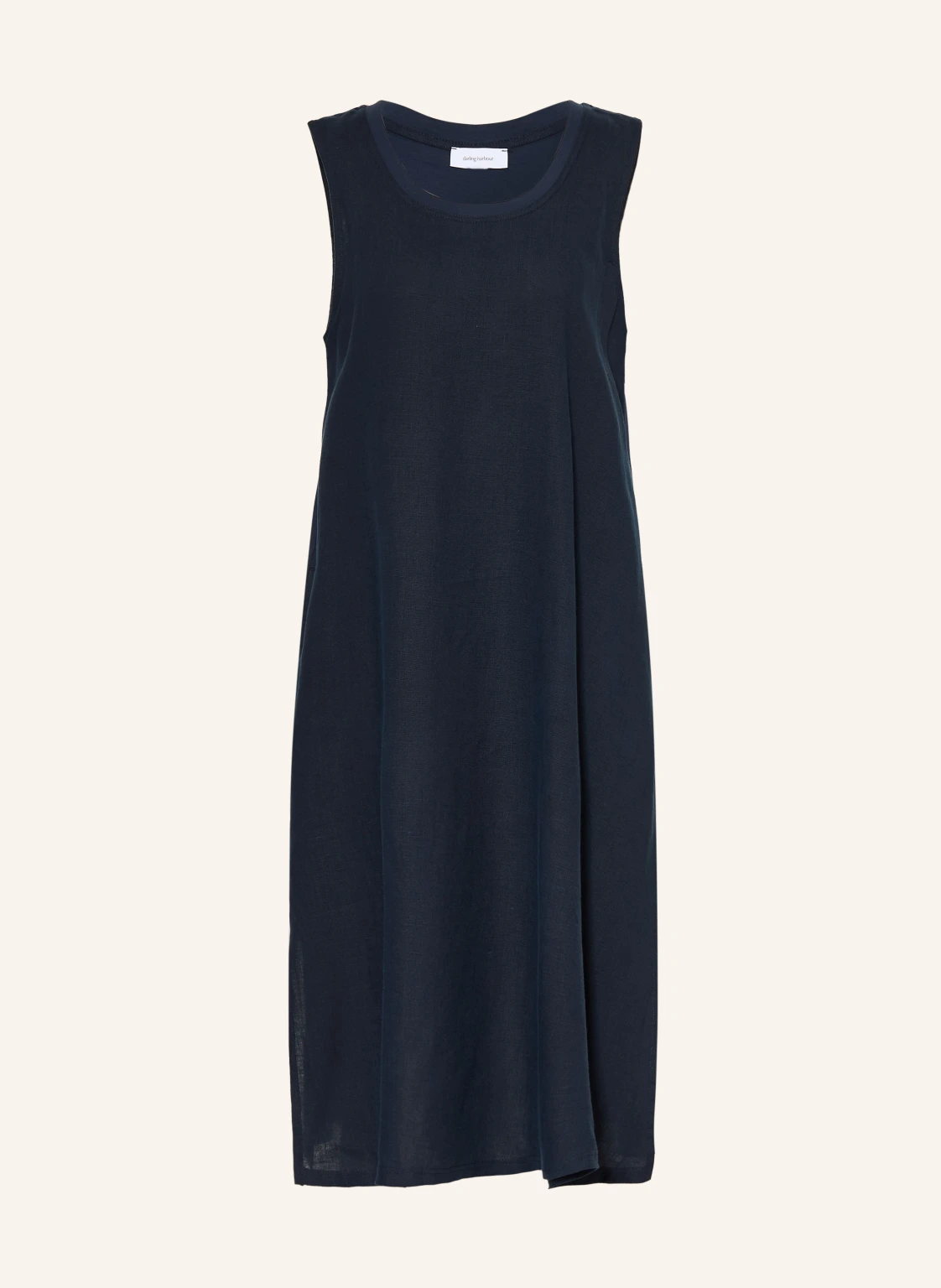 darling harbour Kleid im Materialmix mit Leinen
