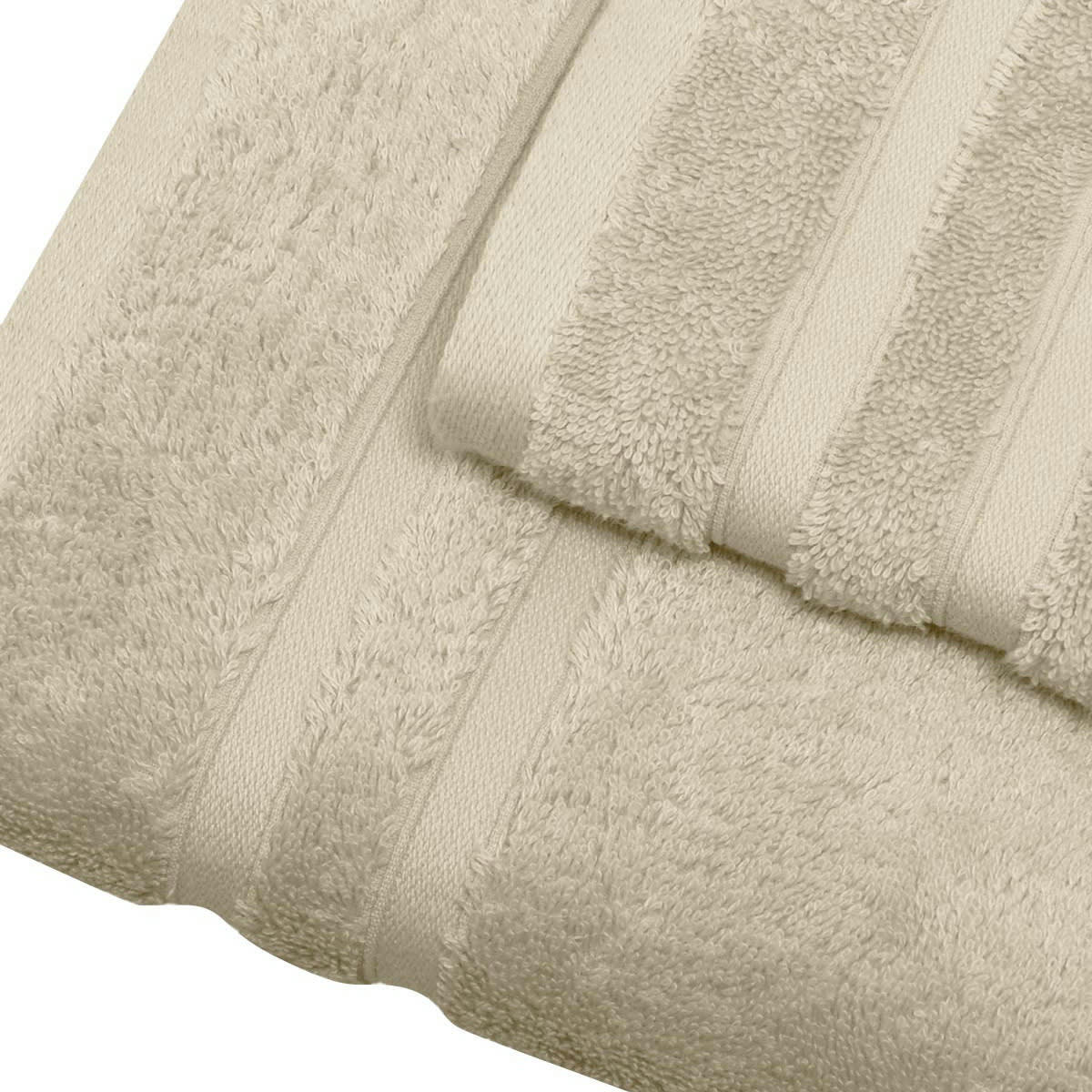 SENSILK - Serviette de toilette 600 gr/m²  sable 50x100 cm