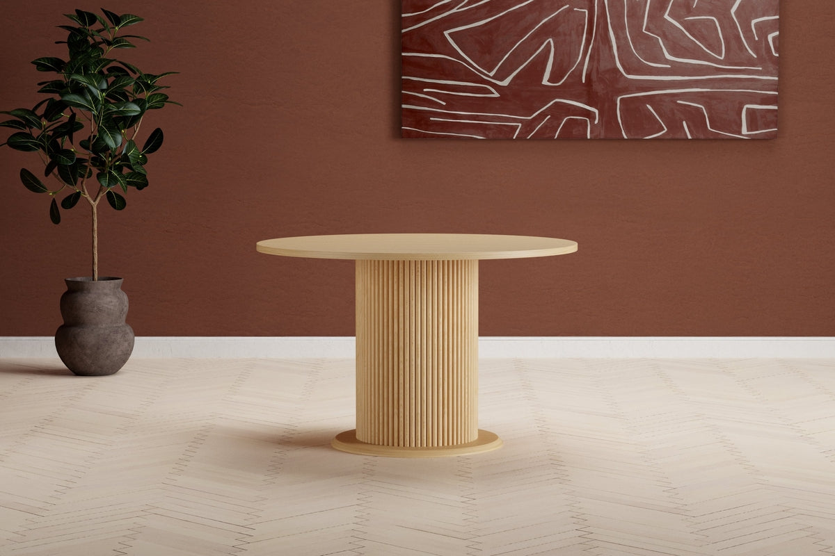 Rebellenclub Finnholm Eetkamertafel - Ø120 - Naturel