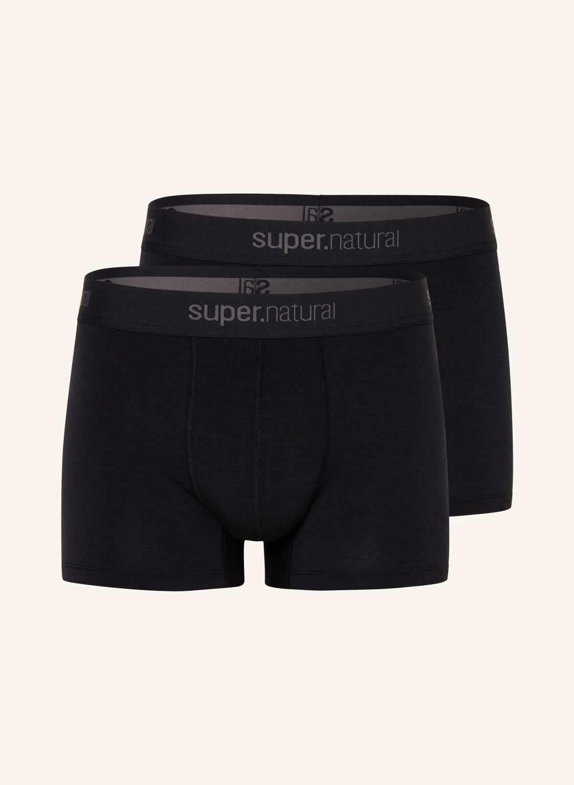 super.natural 2er-Pack Funktionswäsche-Boxershorts TUNDRA175 BOXER mit Merinowolle