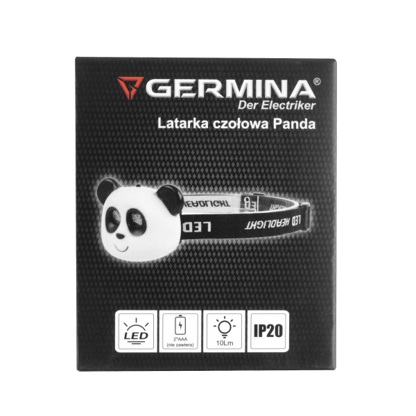 Latarka czołowa Germina czołówka panda   tryby 1szt.