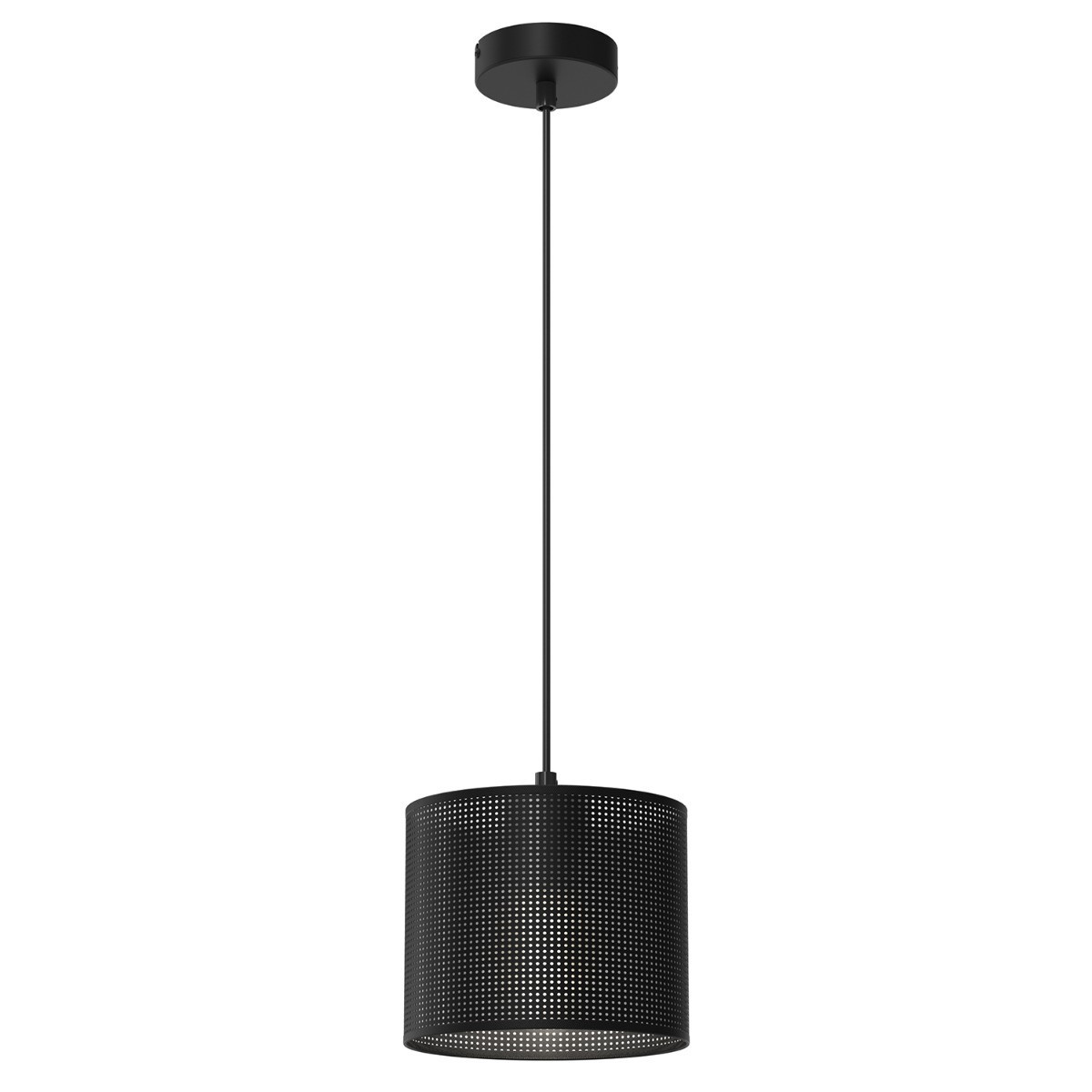 Lampa wisząca czarny matowy Loft shade 1xE27x15W wym: 110x18x18 cm Luminex