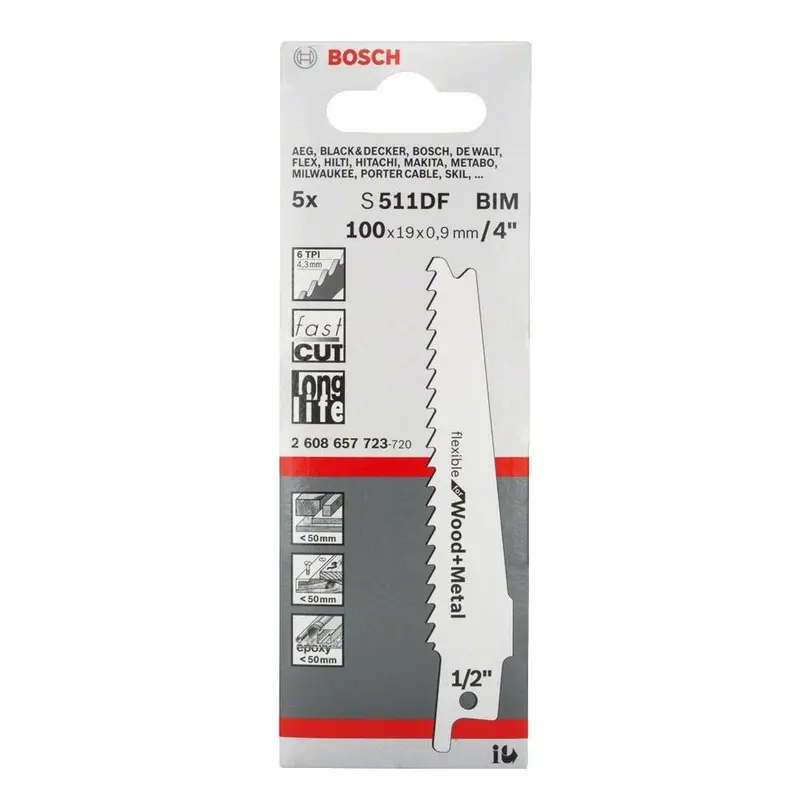 Sägeblatt (Hand) 5er-Set S 511 DF