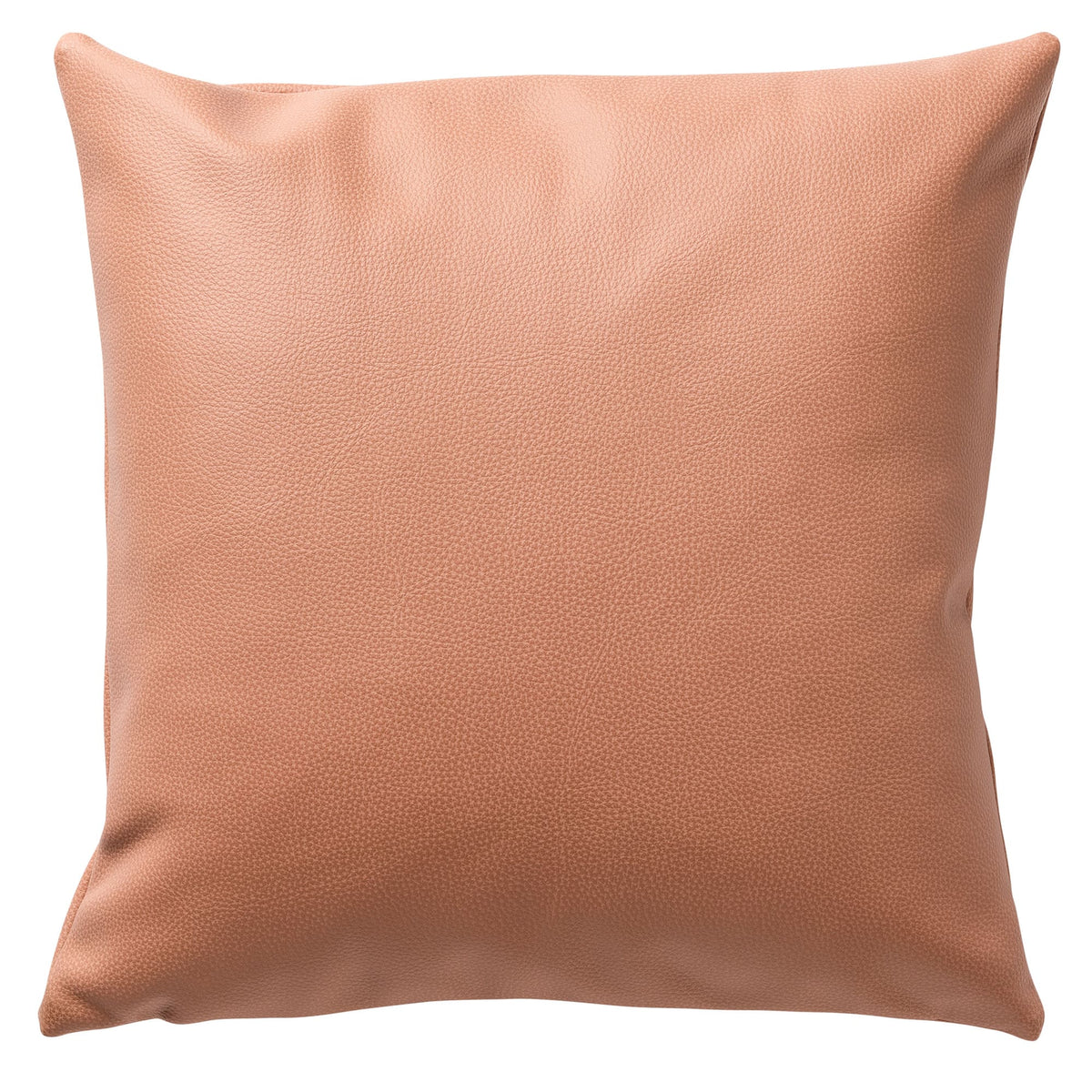 JARED - sierkussen 45x45 cm - stoere leerlook - effen kleur - Cork - roze