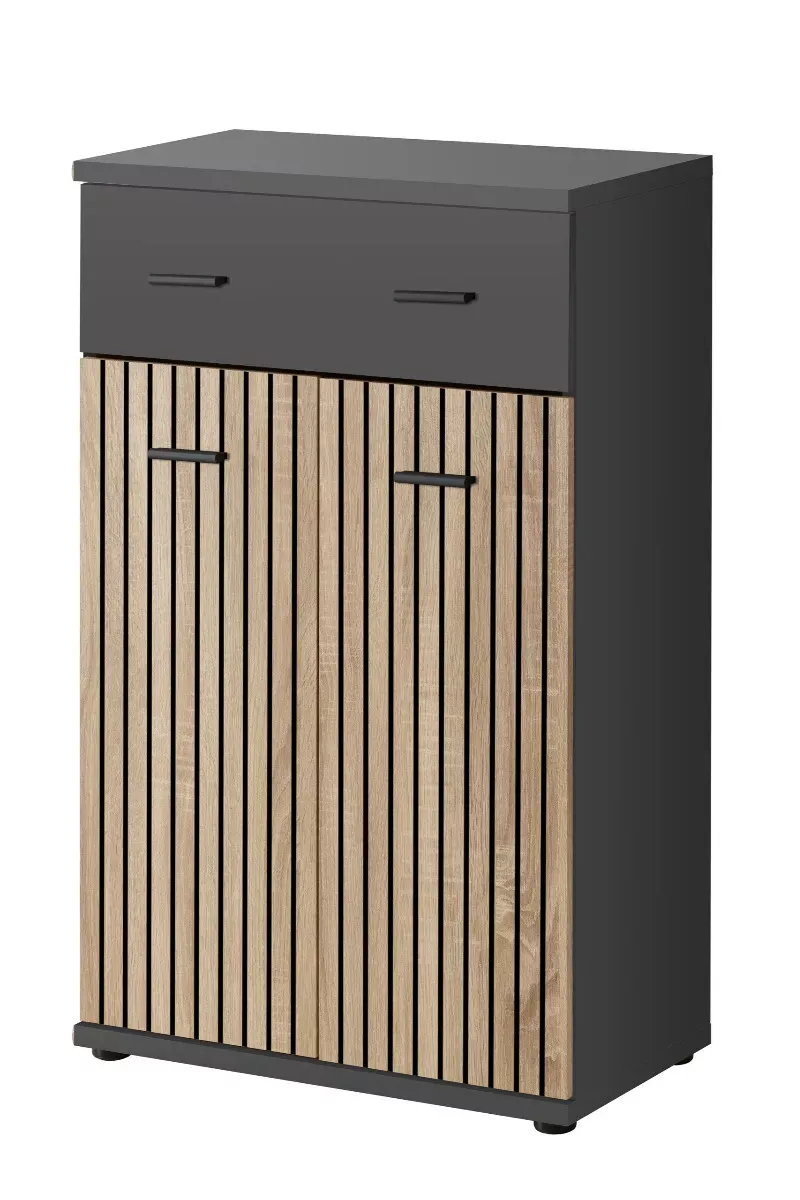 Komoda MARCO 60 antracyt/dąb artisan