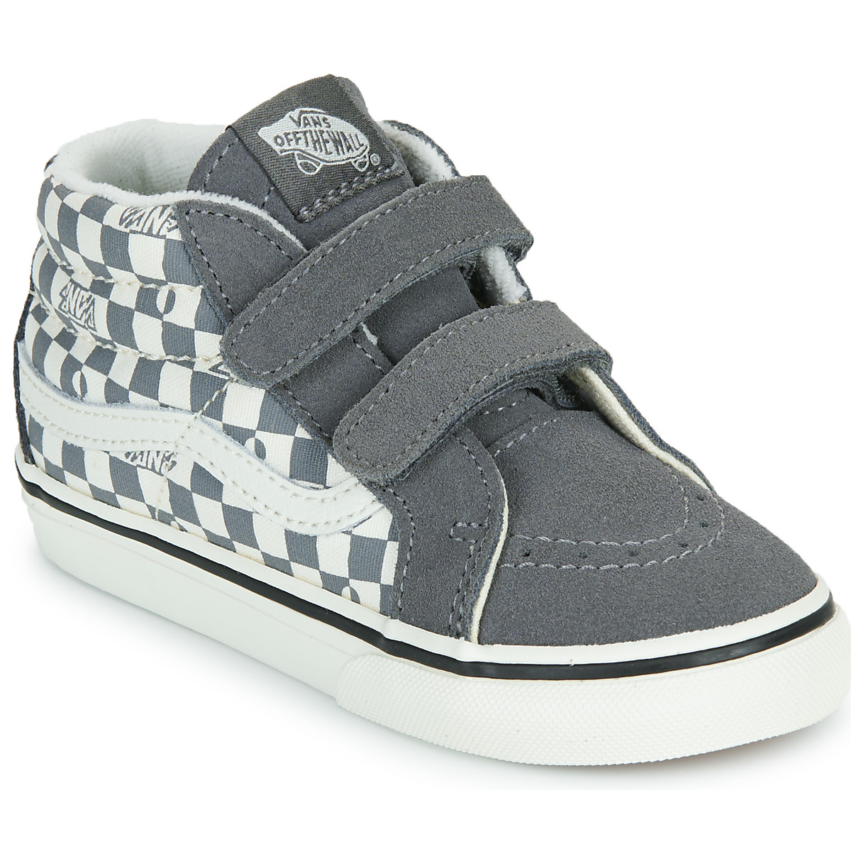 Vans - SK8-Mid Reissue V GEO CHECK PEWTER - Grey / Dark