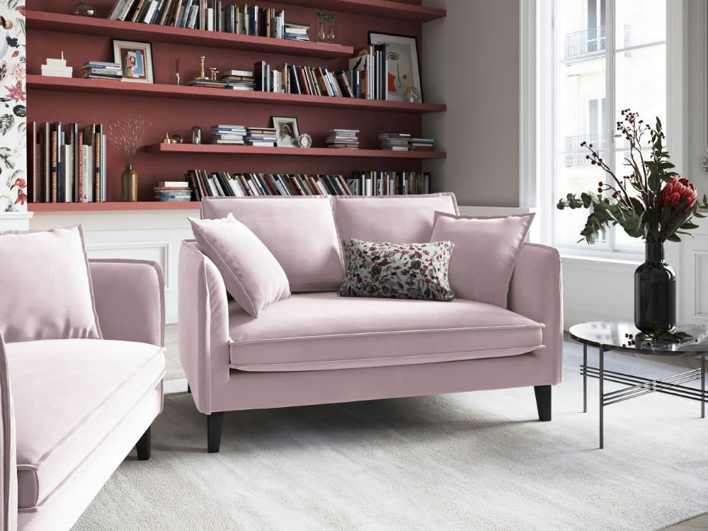 PROVENCE - Canapé 2 places en velours lavande