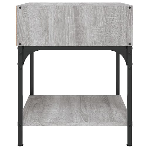 NNEVL Bedside Table Grey Sonoma 40x41x50 cm Engineered Wood
