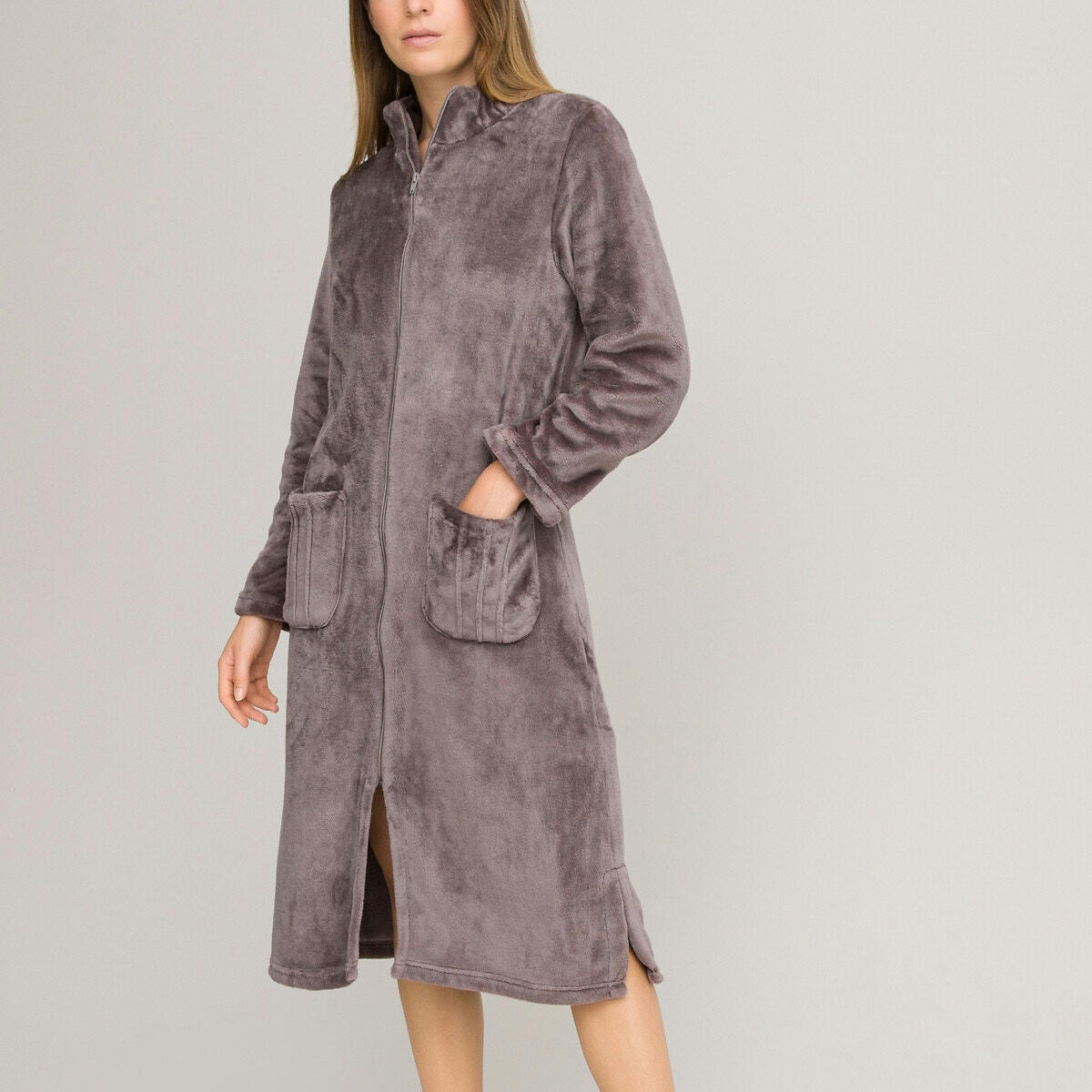 Robe de chambre zippée