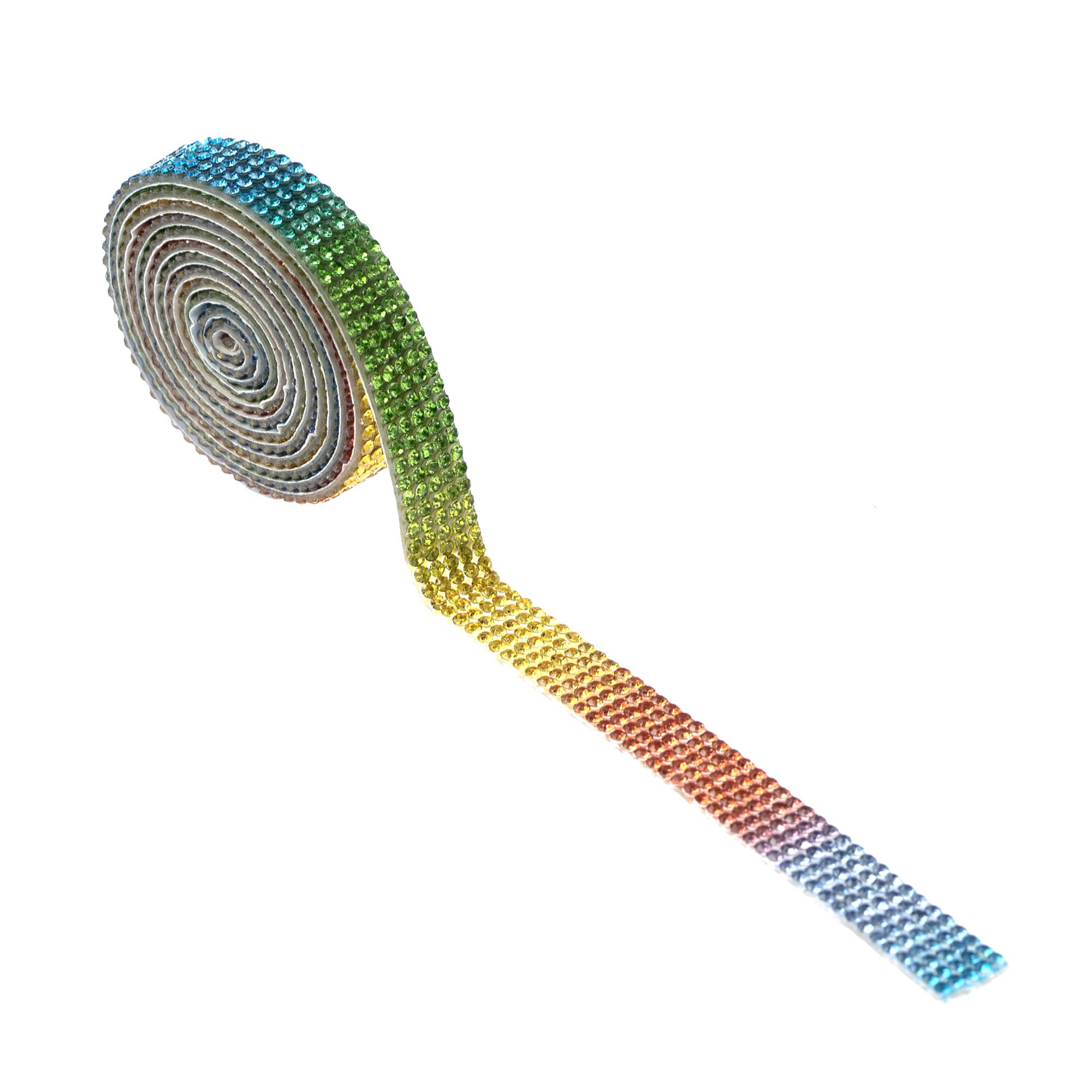 Rainbow Adhesive Gem Strip 1cm x 1m