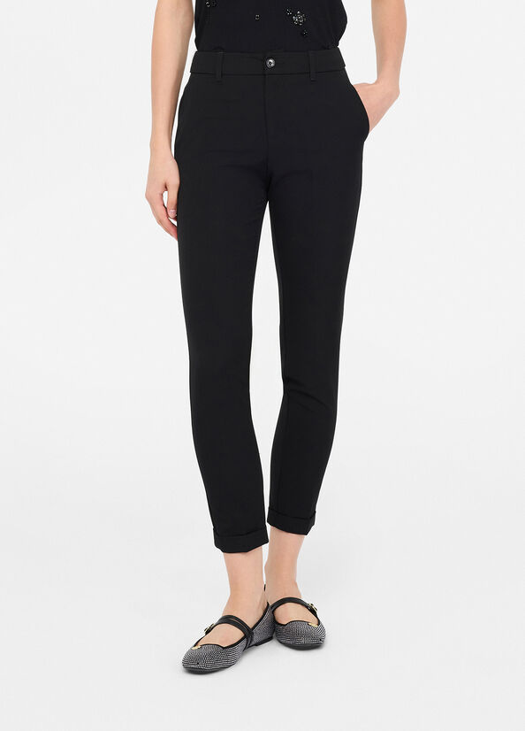 Pantaloni eleganti con risvolto