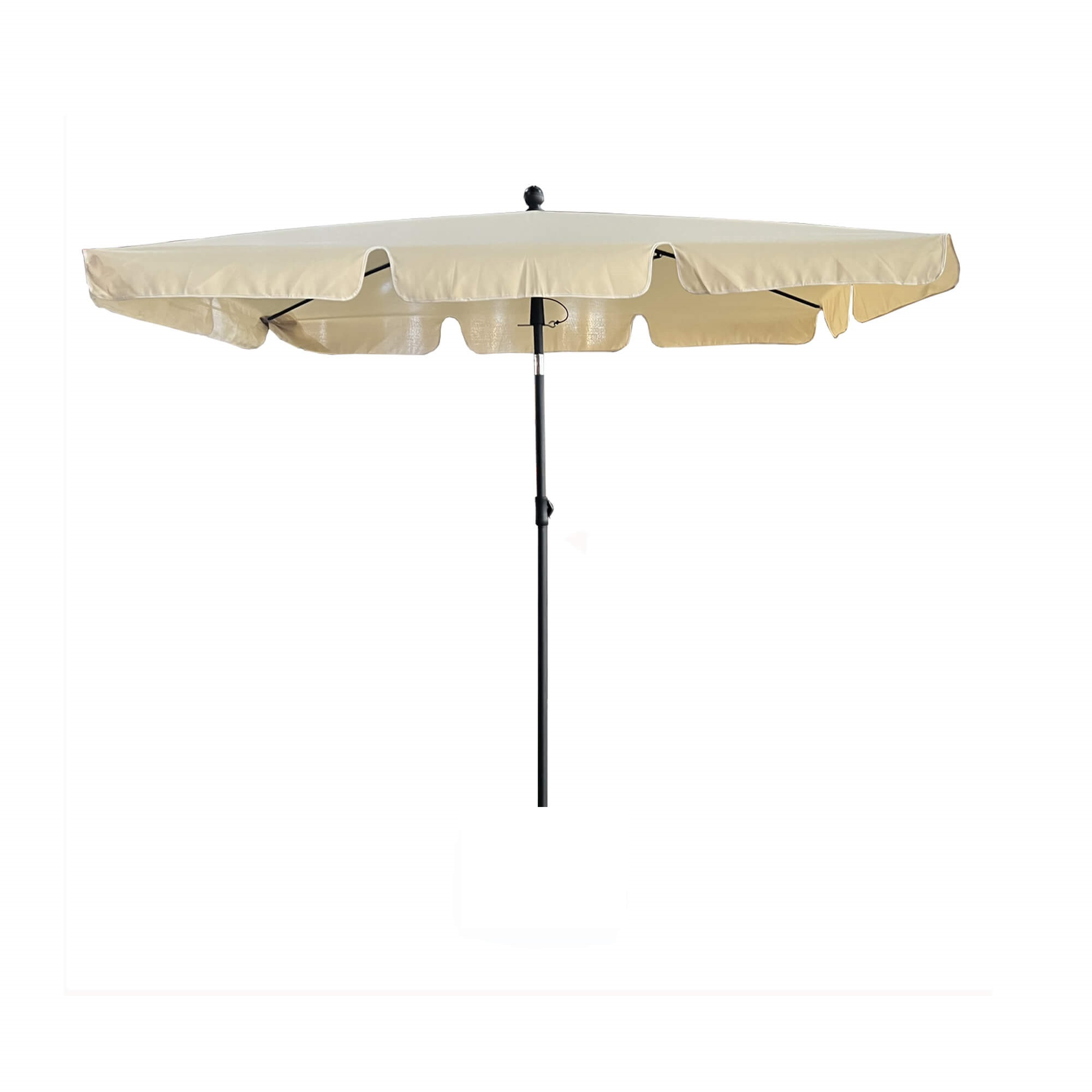 Parasol ogrodowy FLOKS z ochroną UV beżowy200x123x235 cm