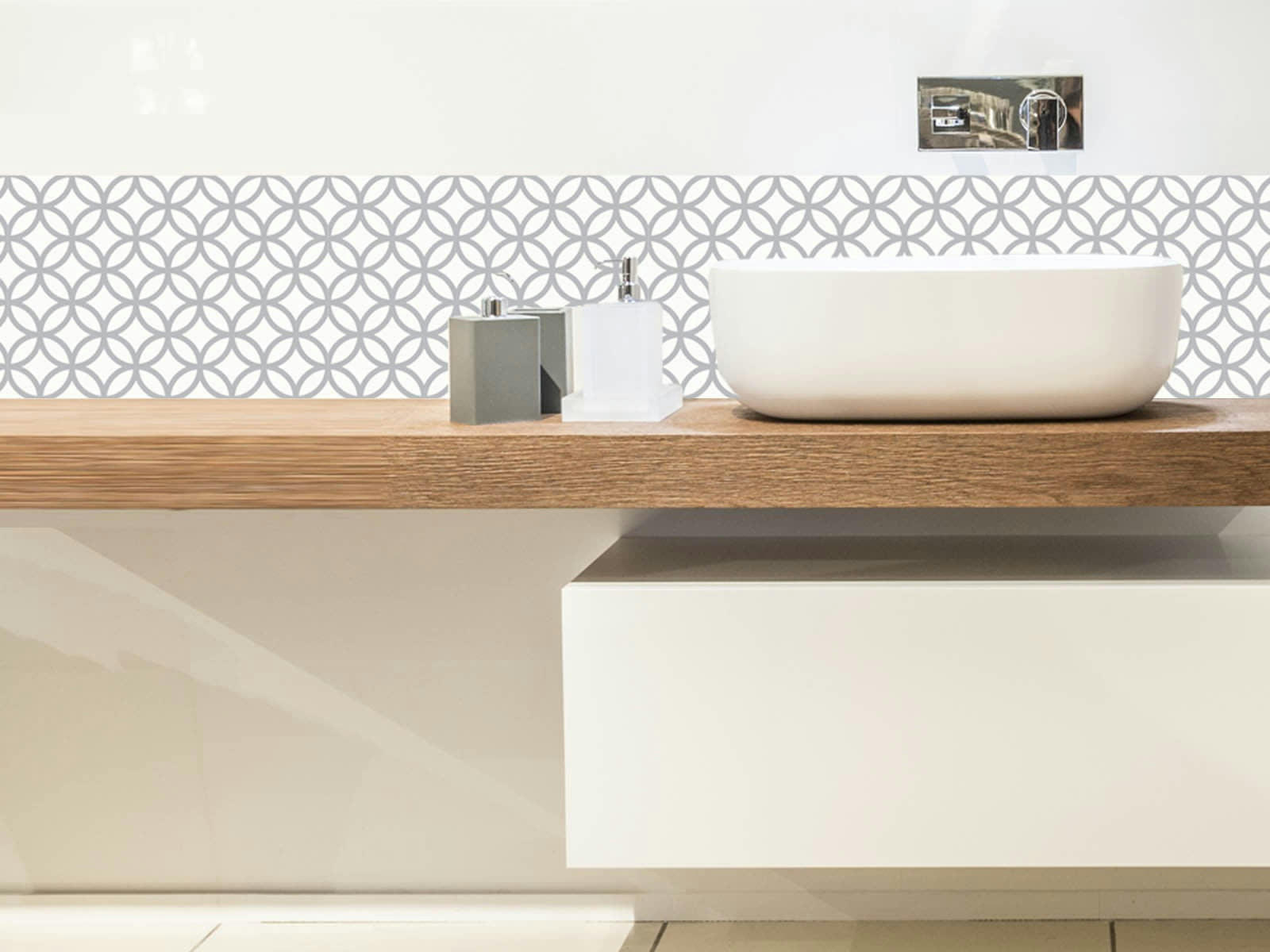 - Crédence adhésive olson gris clair 40cmx2m