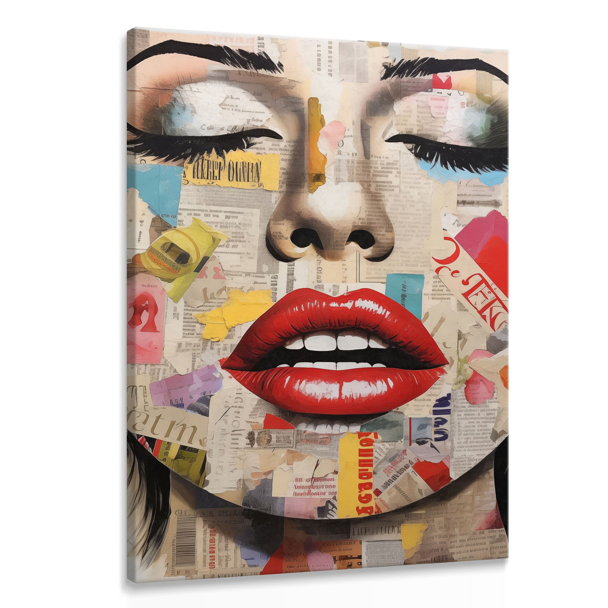 Obraz Abstrakcyjny Portret W Stylu Pop-art 20x30cm