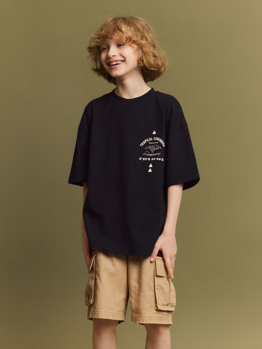 Linen Blend T-Shirt