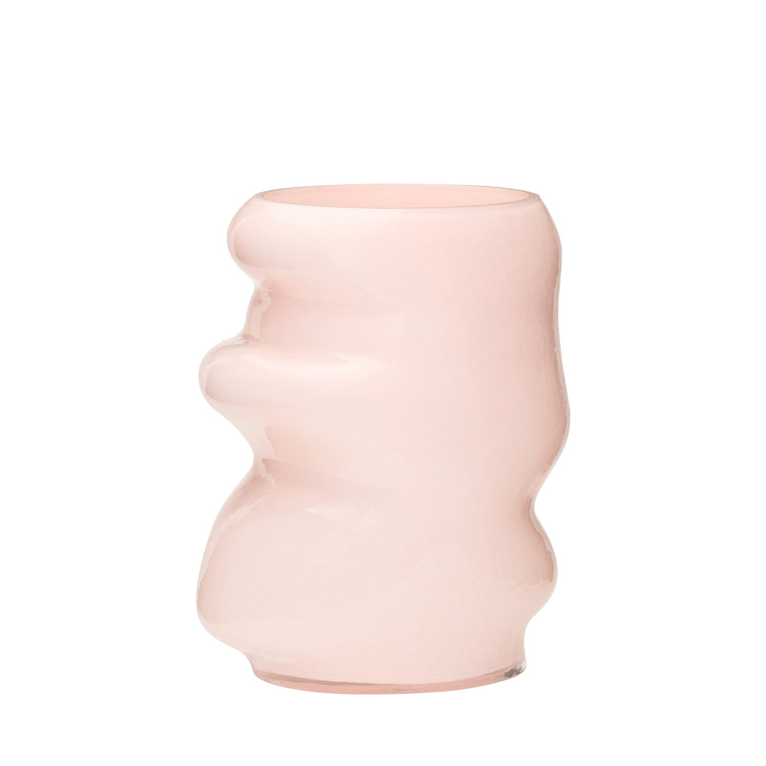 Hübsch vaas Lote - glas - 20x16xh25cm