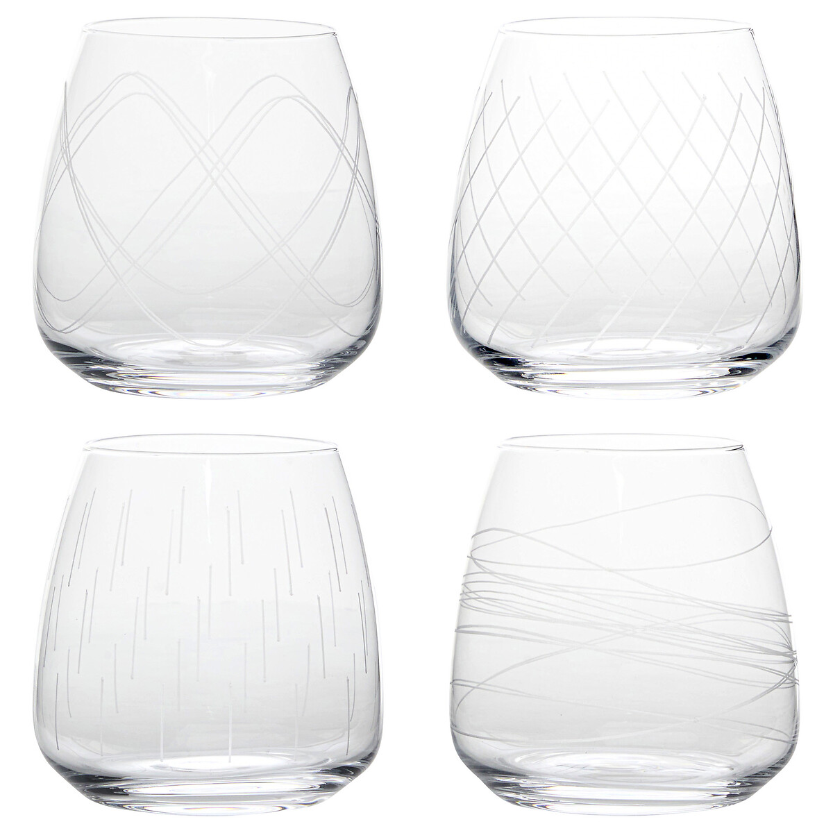 Conjunto de 4 copos de água TALIA