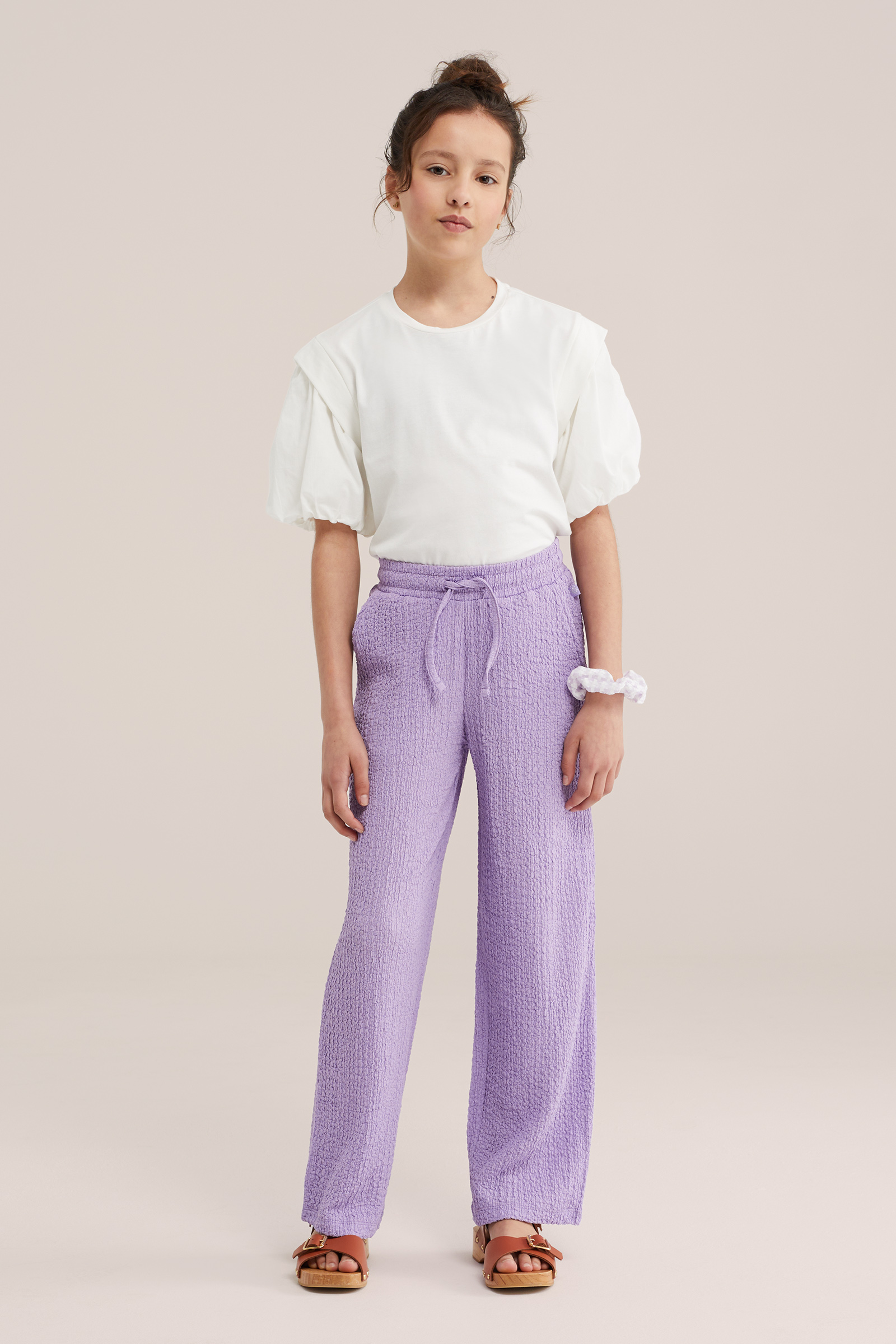 Meisjes T-shirt met ballonmouwen