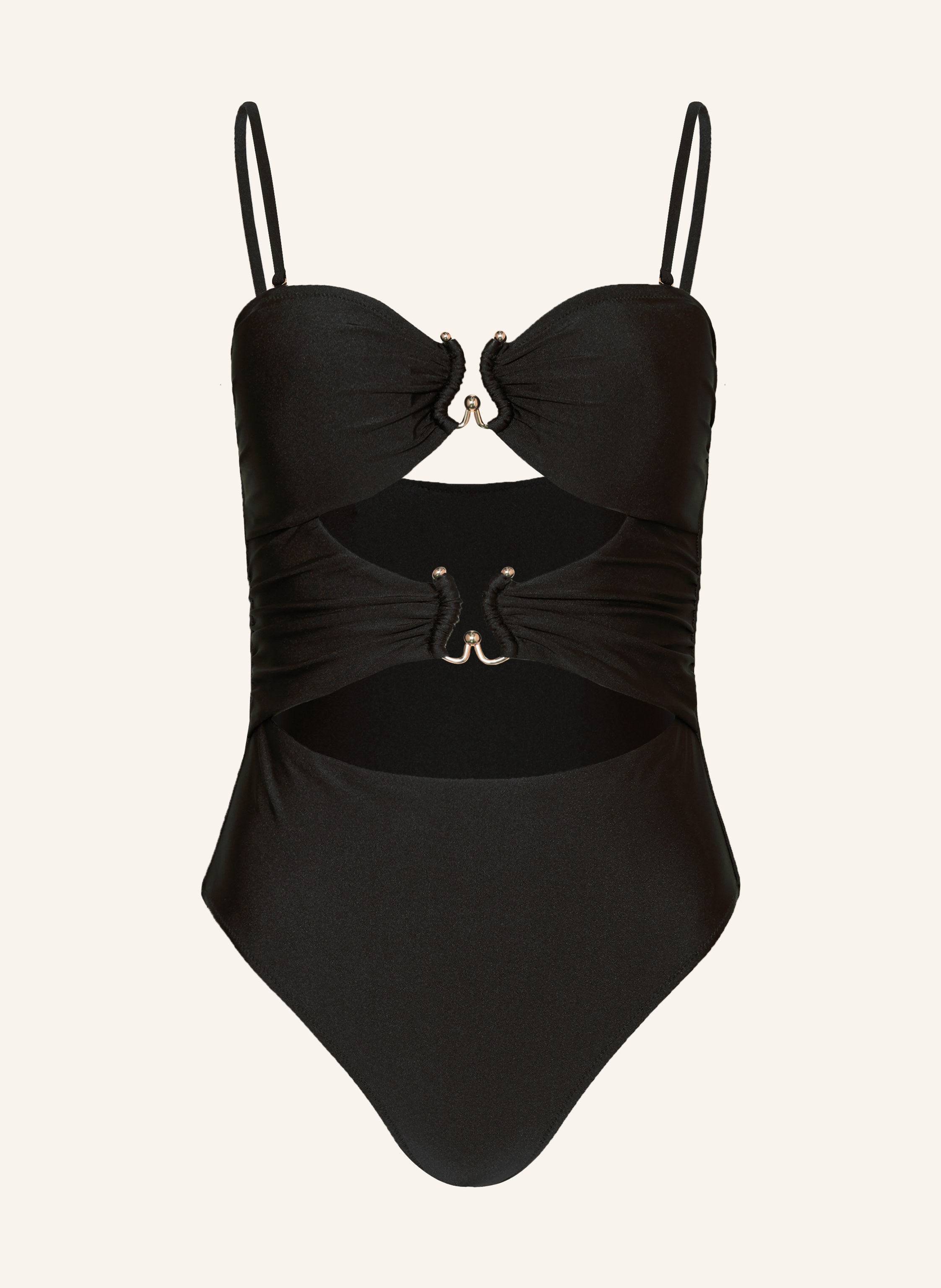 MRS & HUGS Bandeau-Badeanzug mit Cut-outs
