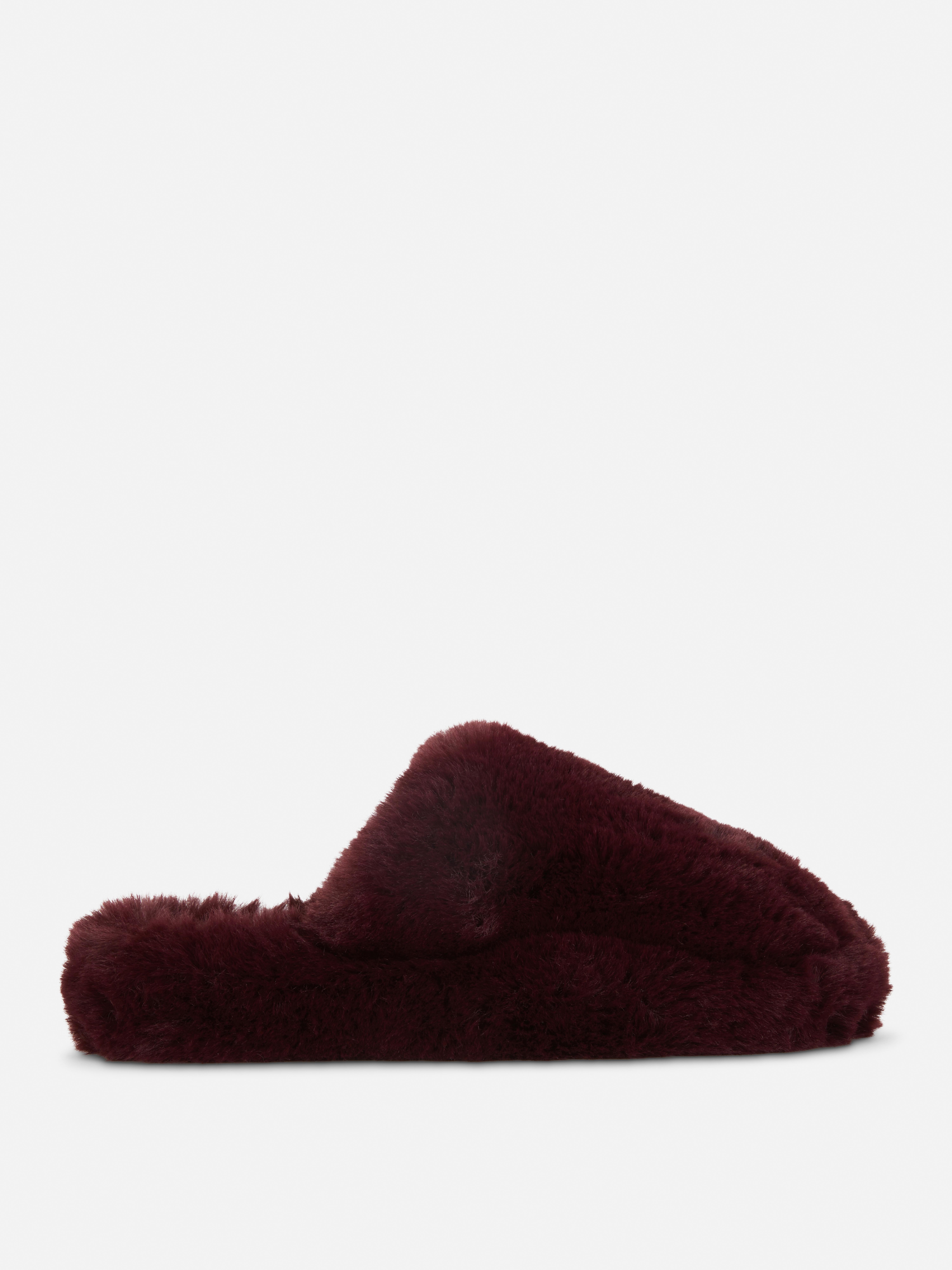 Fluffy Leopard Pattern Mule Slippers