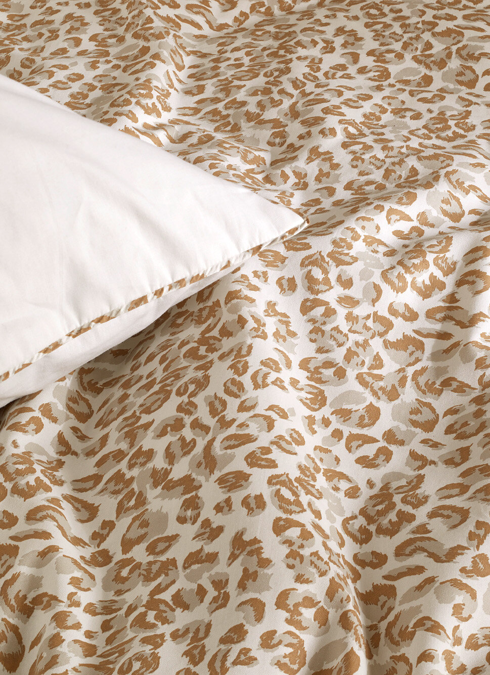 LOT DE 2 TAIES D'OREILLER EN PERCALE DE COTON AMIR NATUREL