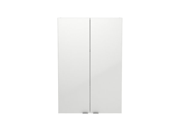 Armoire de salle de bains faible profondeur blanc brillant l.60 x H.90 x P.15 cm, GoodHome Imandra