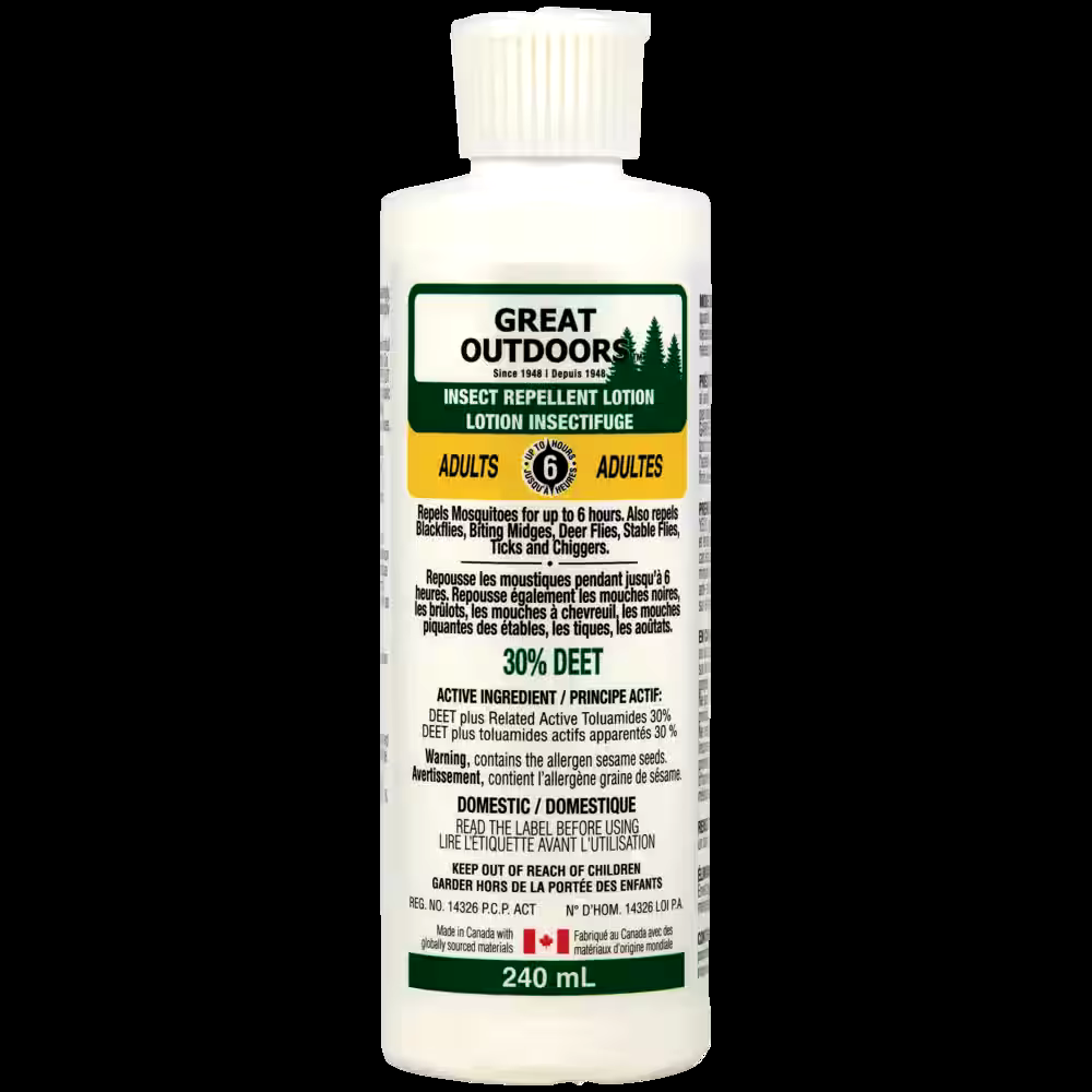 Watkins Great Outdoors 8-Hour 30% DEET Mosquito/Insect Repellent Lotion, 240-mL