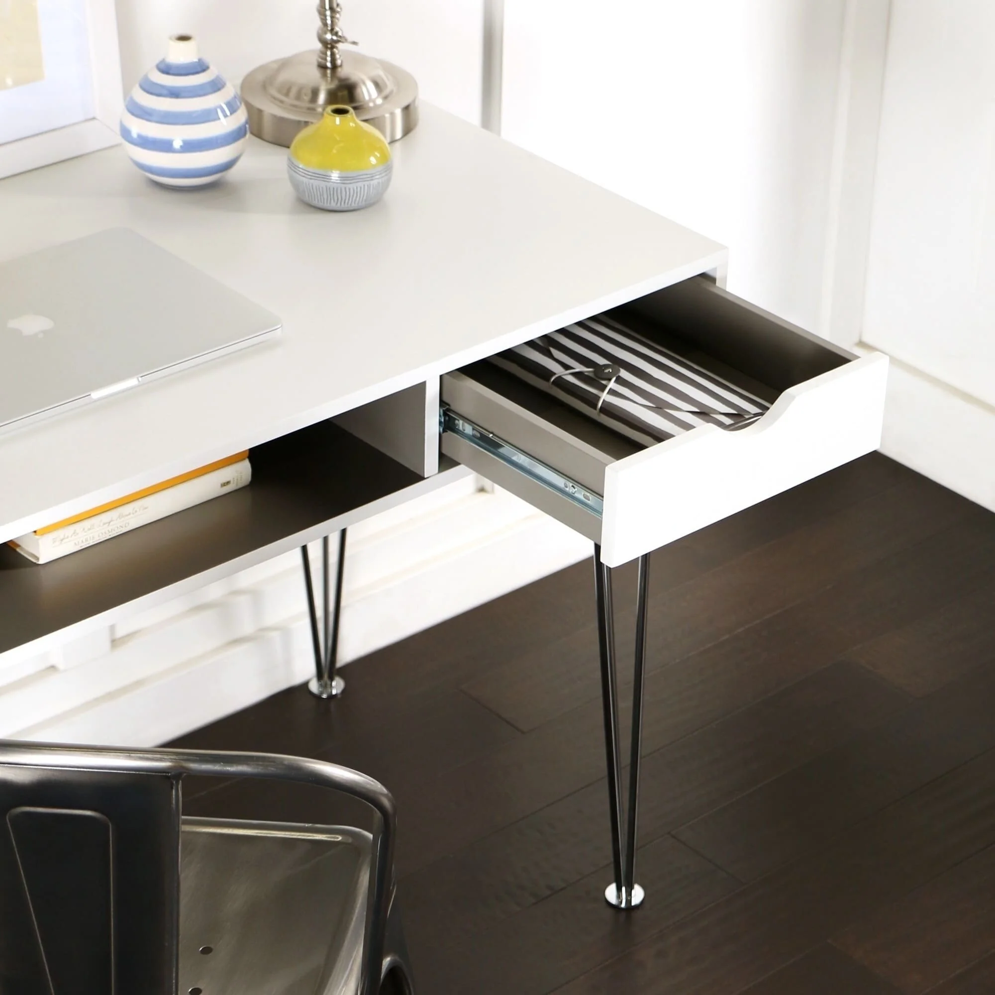 DISCO Hanover 48-inch Grey Color Accent Writing Desk - 48 x 24 x 30h - 48 x 24 x 30h