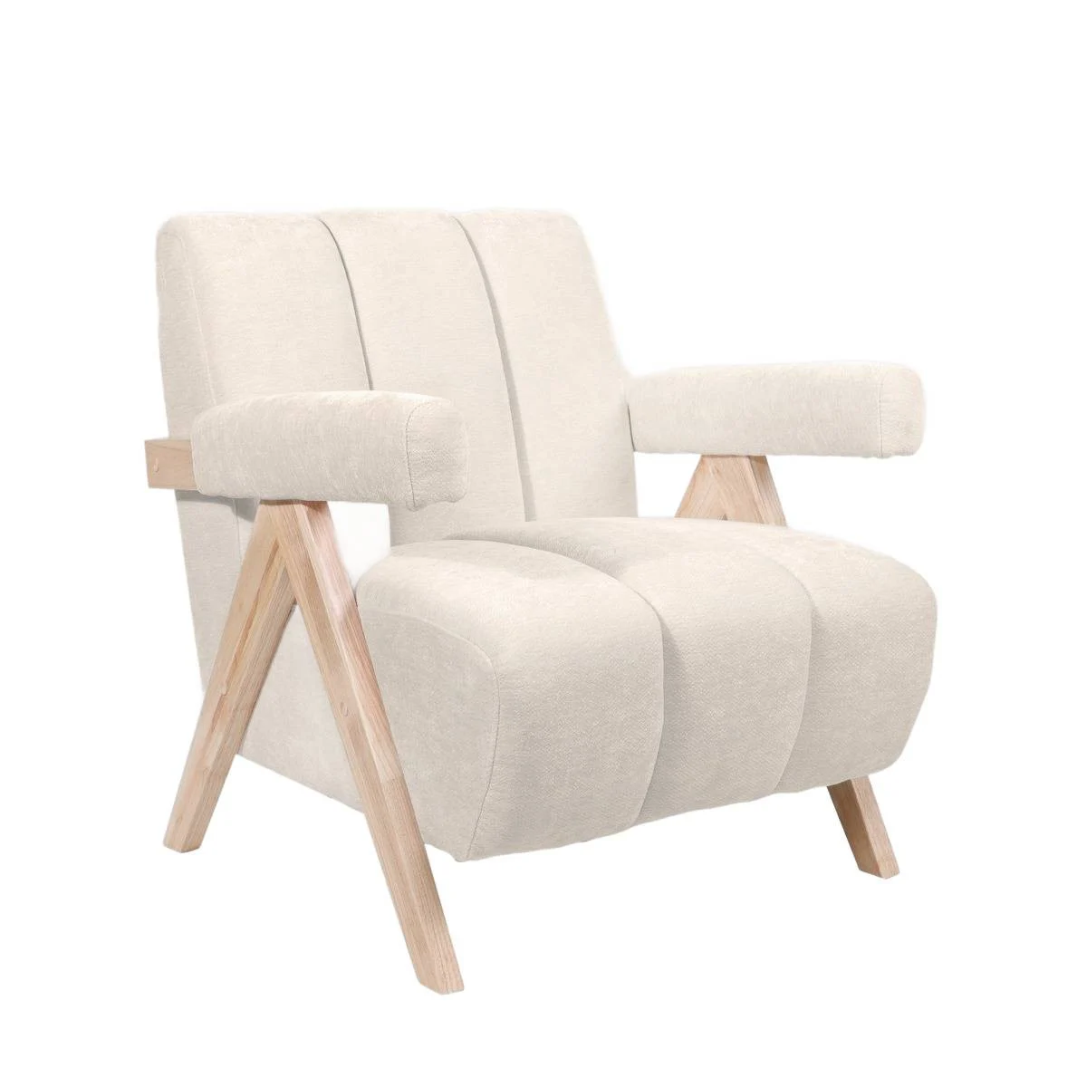Fotel SUENO Ecru 70x81x81 cm HOMLA