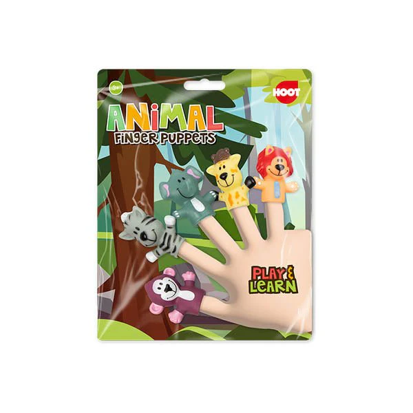 Hoot Animal Finger Puppets 5 Pack