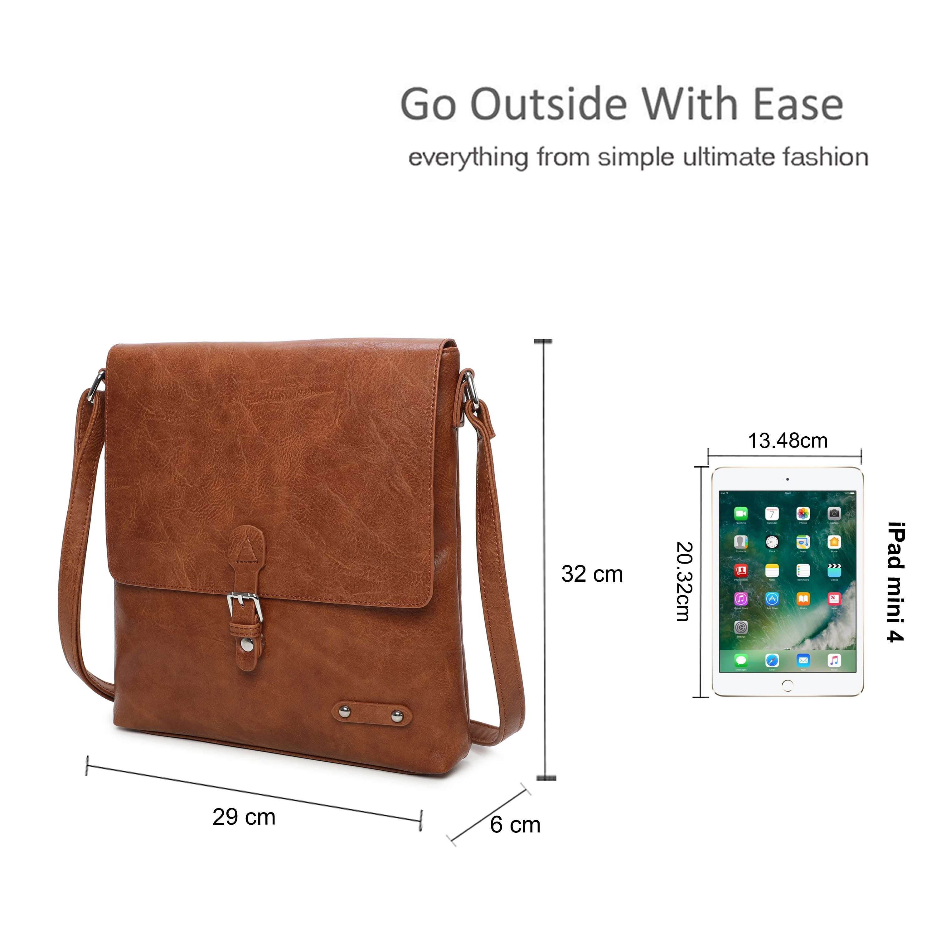 Kitise Boho Style Buckle Detail Rommy Crossbody Bag