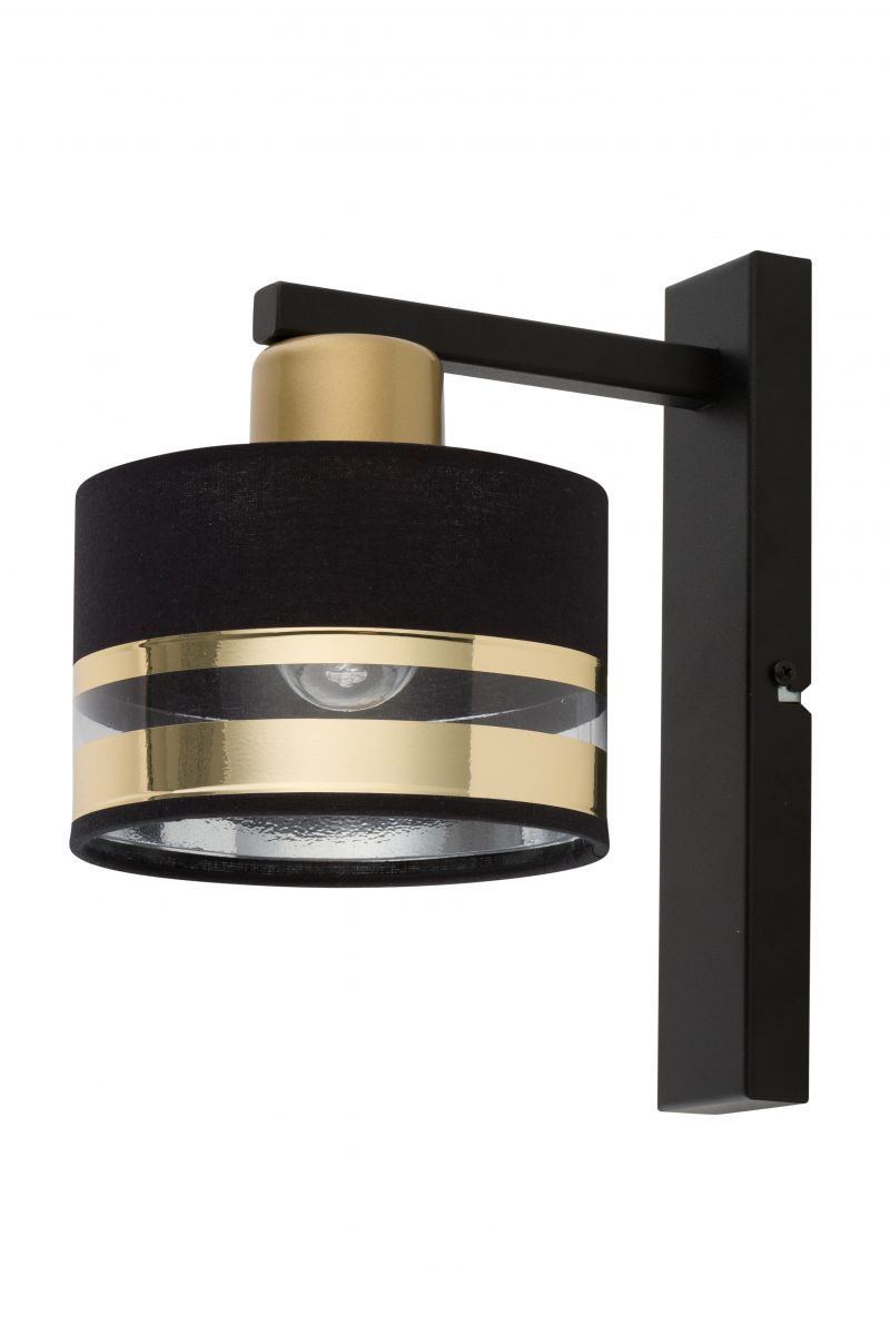 Kinkiet czarno-złoty Pro 1xE27x15W wym:25x15x22cm IP20 Sigma Lighting