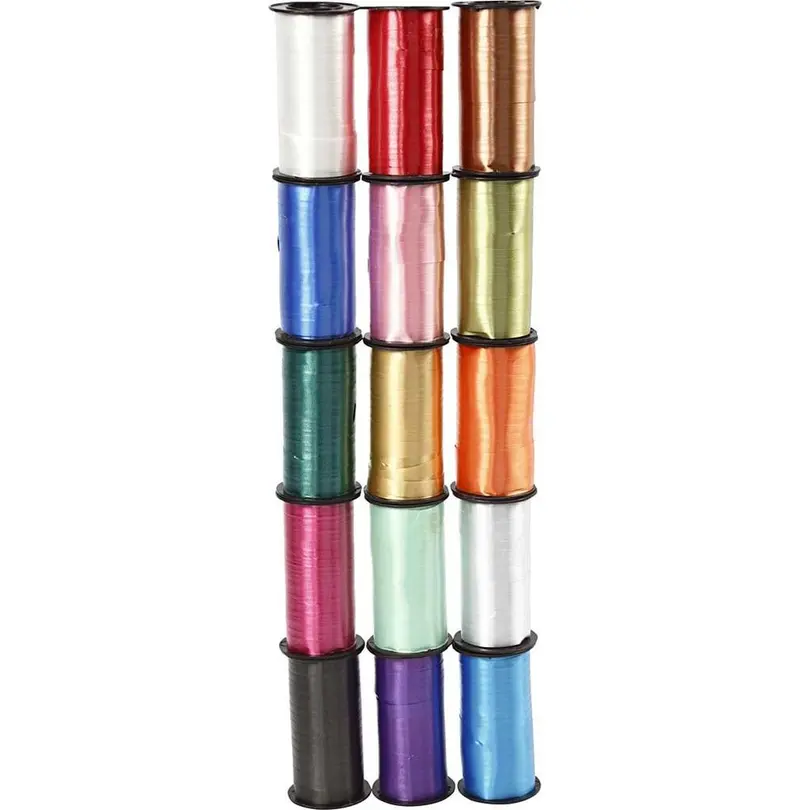 Geschenkband 15er-Set Kräuselband